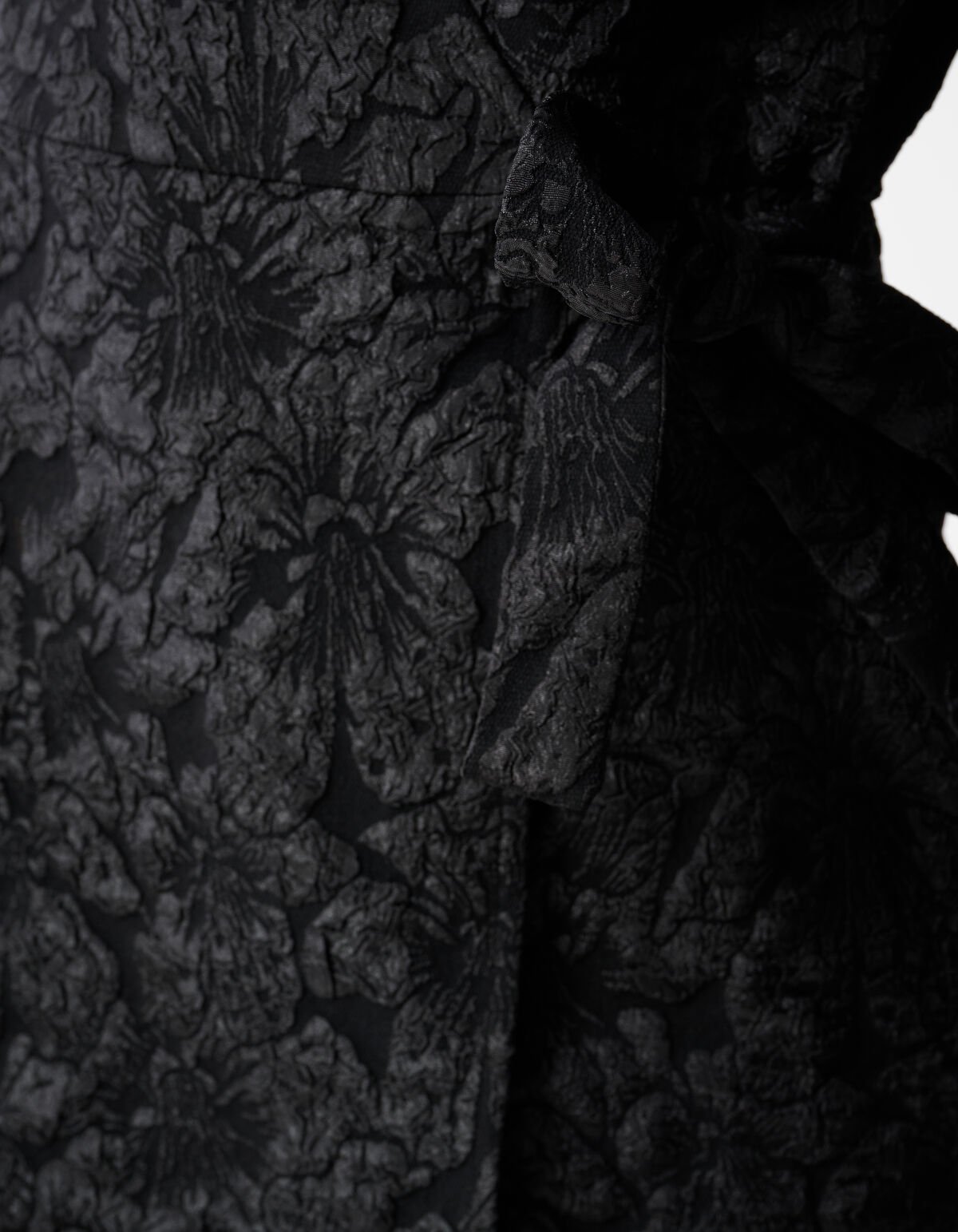 Jacquard Wrap Mini Jurk Zwart SHOEBY WOMEN