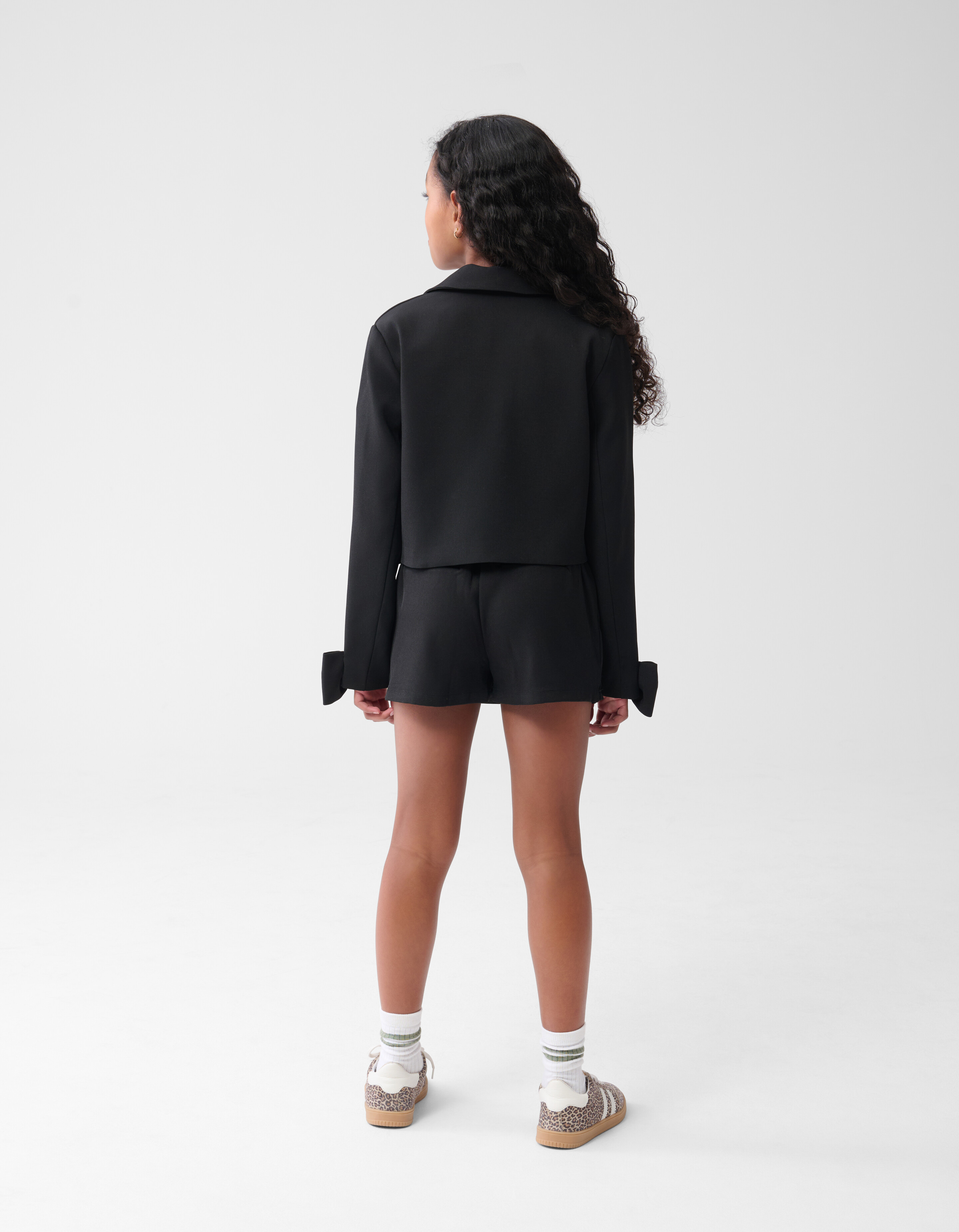 Wrap Skort Strik Zwart SHOEBY GIRLS