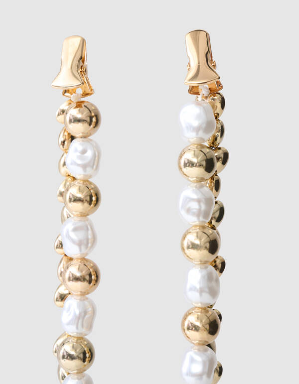 Multi Parel/Heart Clip Goud SHOEBY ACCESSOIRES