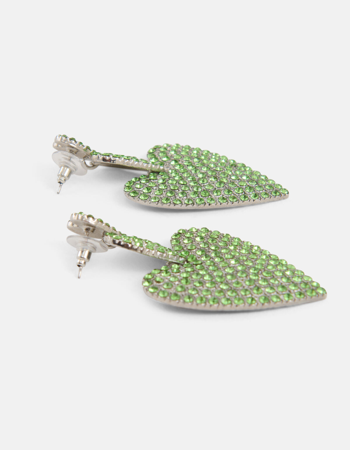 Heart Oorbellen Groen By Monica SHOEBY ACCESSOIRES