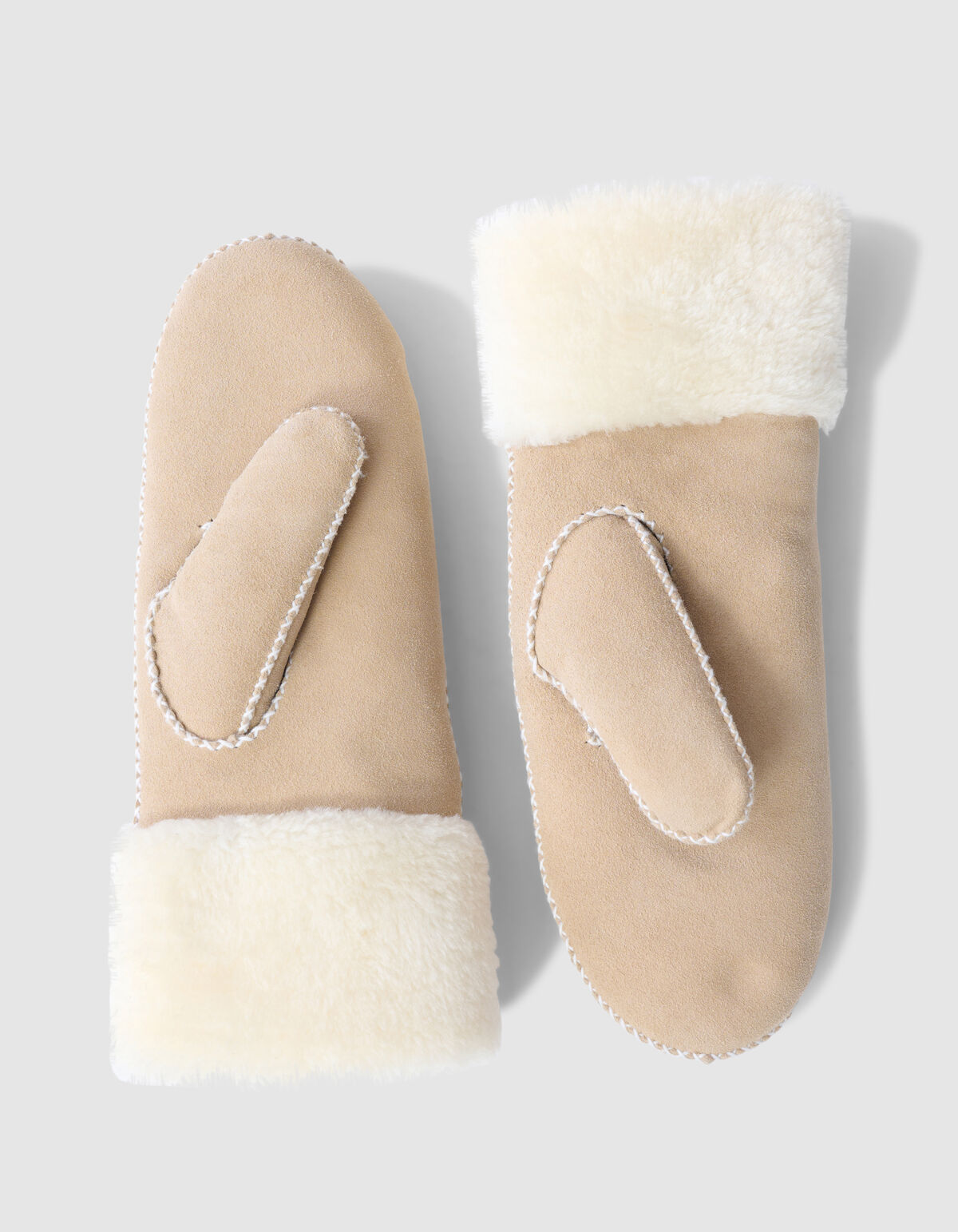 Suède Wanten Beige SHOEBY ACCESSOIRES