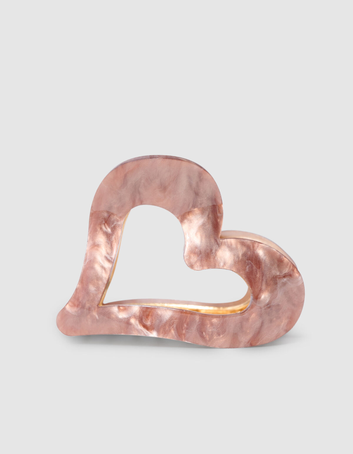 Heart Haarclip Lichtbruin SHOEBY ACCESSOIRES