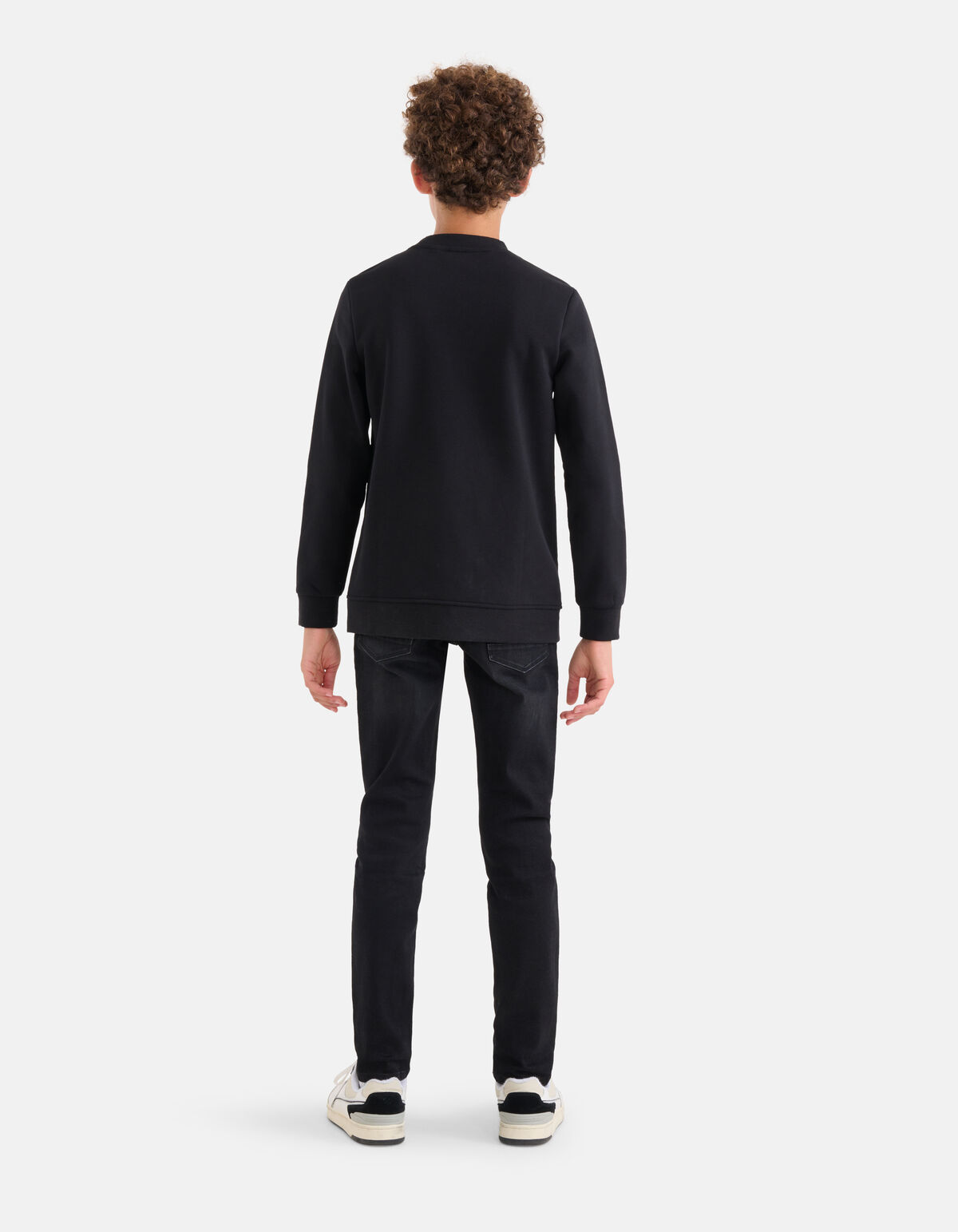 Grafische Retro Sweater Zwart SHOEBY BOYS