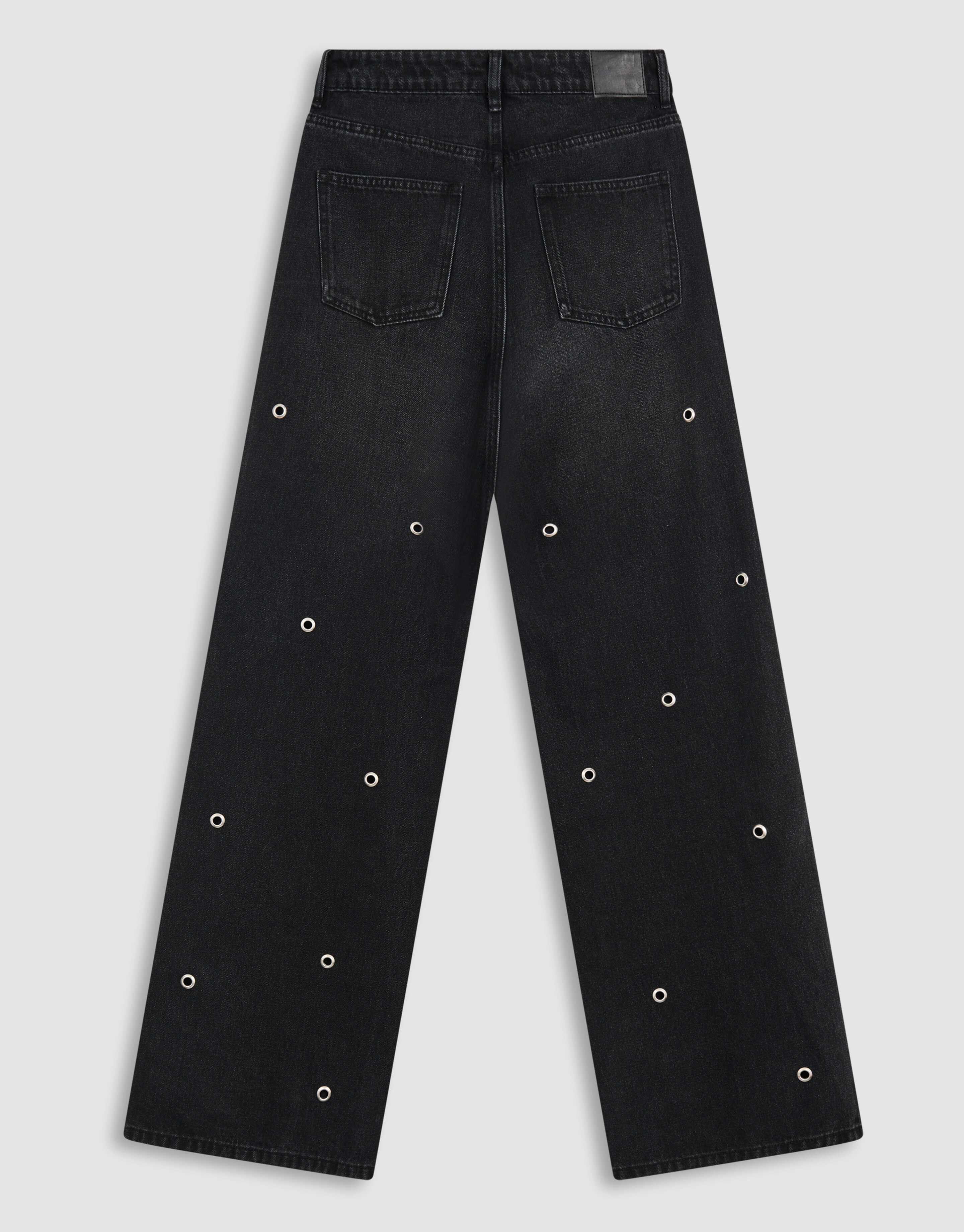 Studs Straight Fit Jeans Donkergrijs SHOEBY WOMEN