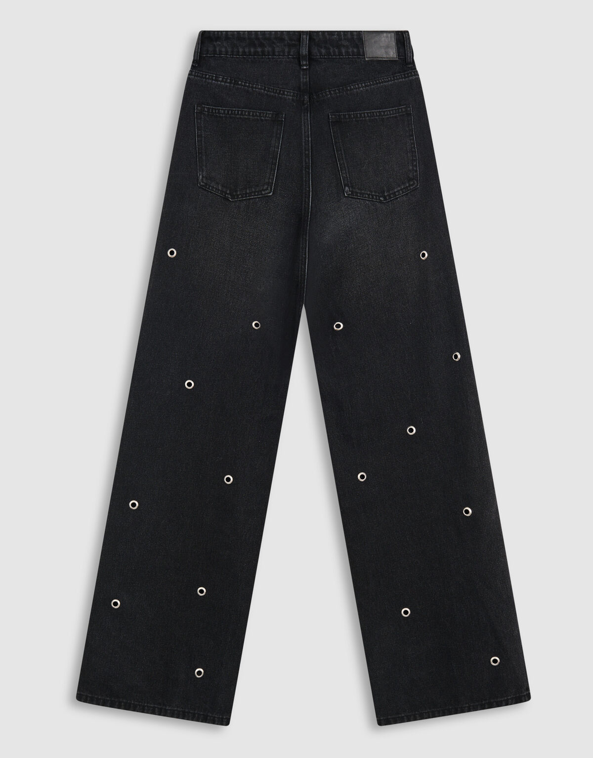 Studs Straight Fit Jeans Donkergrijs SHOEBY WOMEN