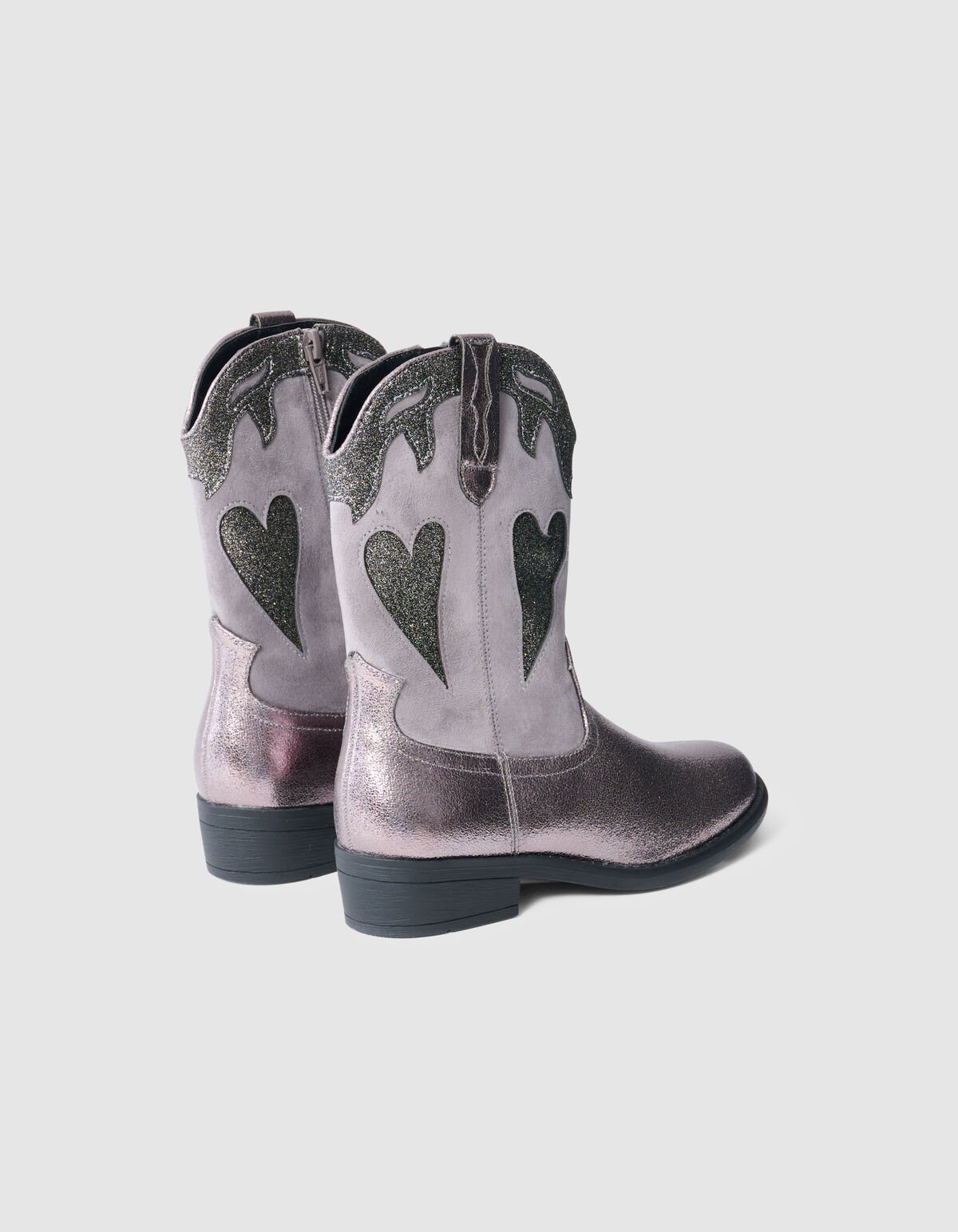 Shiny Heart Laarzen Zilver SHOEBY SHOES