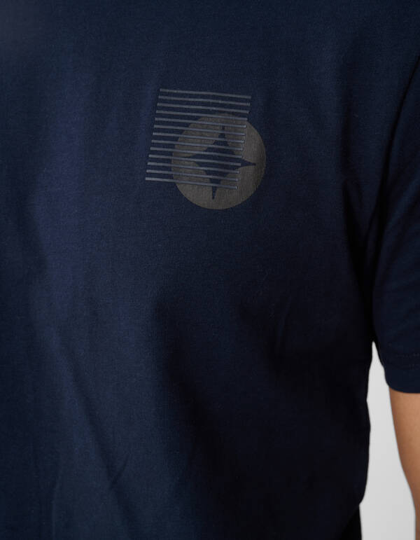 Stripe Box Artwork T-shirt Donkerblauw SHOEBY MEN