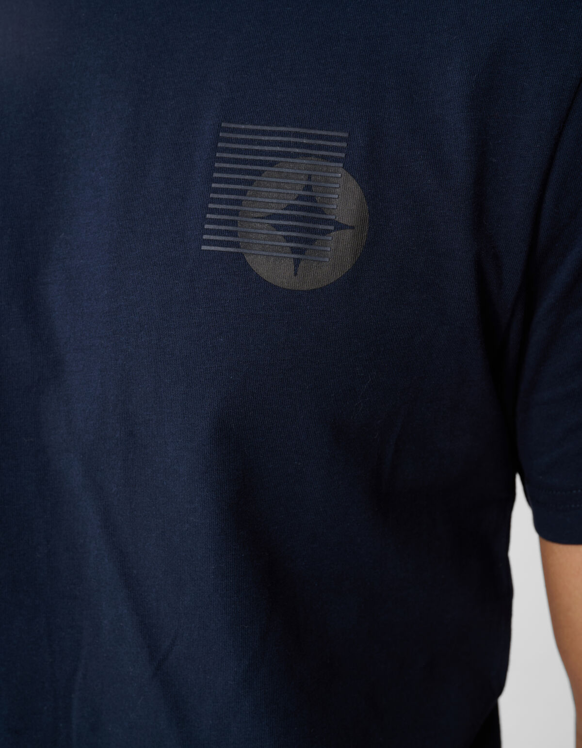 Stripe Box Artwork T-shirt Donkerblauw SHOEBY MEN