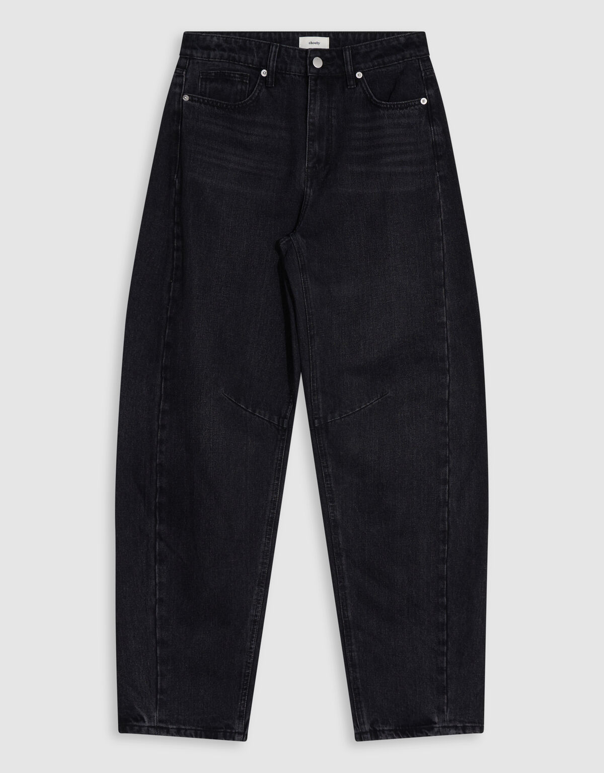 Barrel Jeans Washed Zwart SHOEBY WOMEN