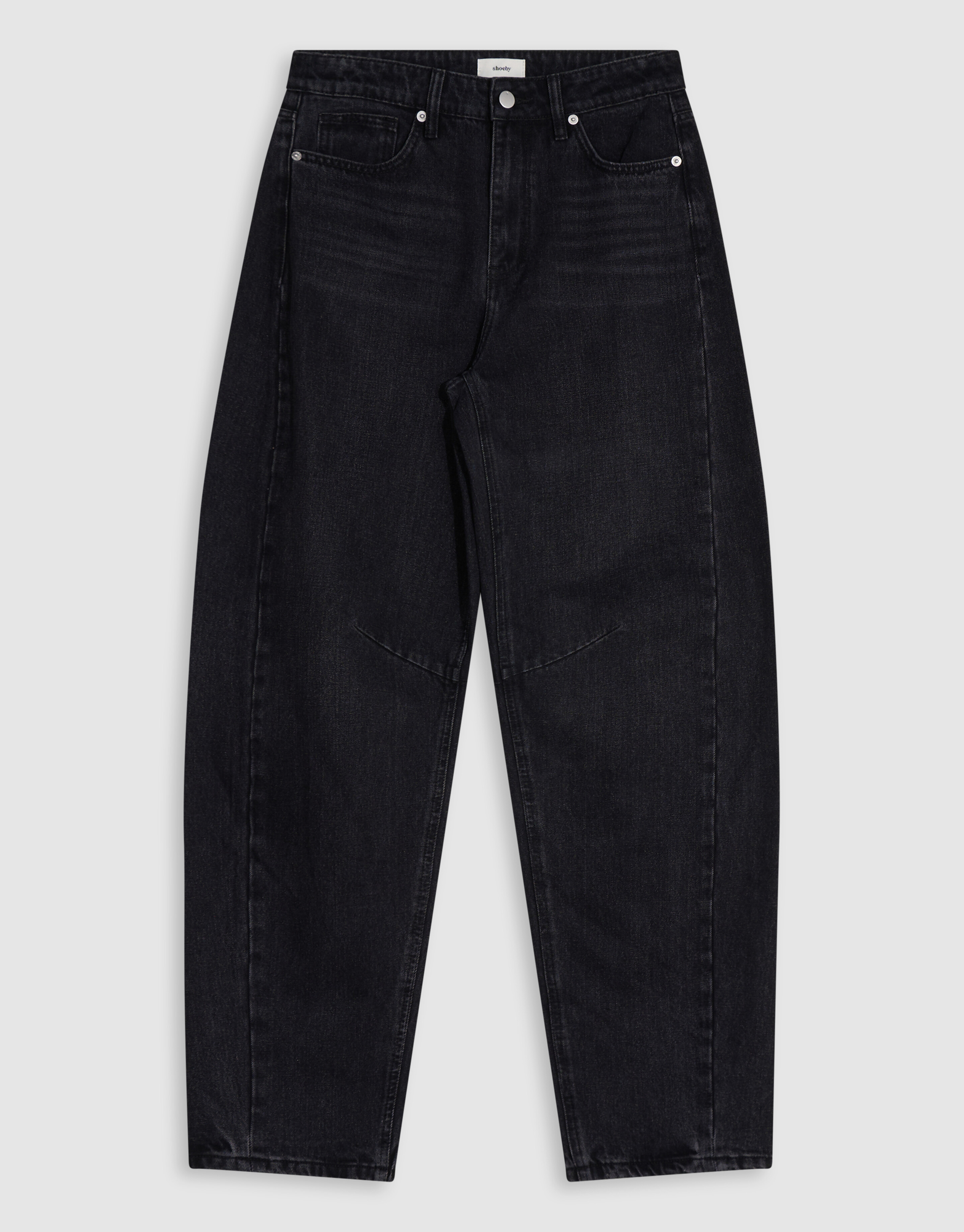 Barrel Jeans Washed Zwart SHOEBY WOMEN