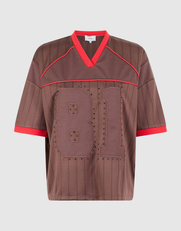 Baseball Strass T-shirt Bruin SHOEBY WOMEN