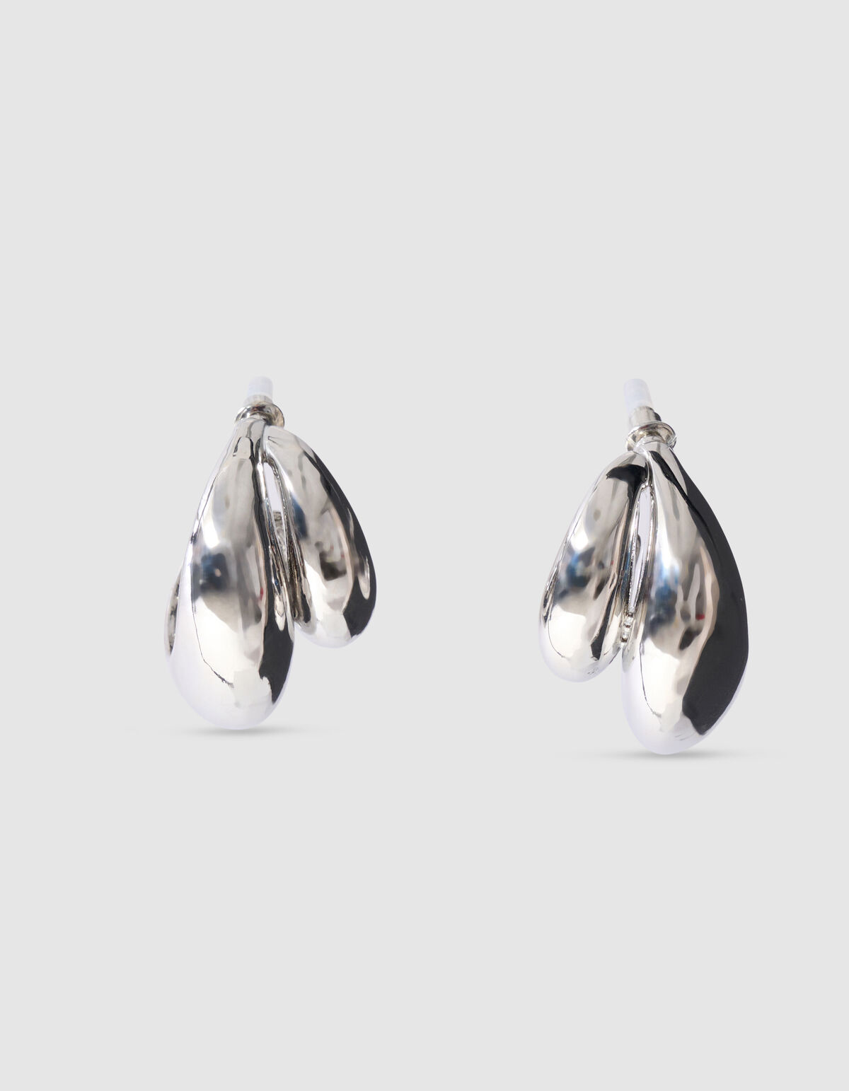 Double Drop Oorbellen Zilver SHOEBY ACCESSOIRES