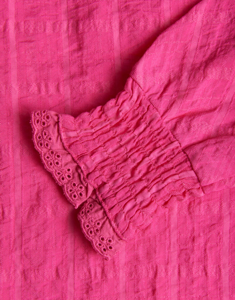 Crinkle Check Top