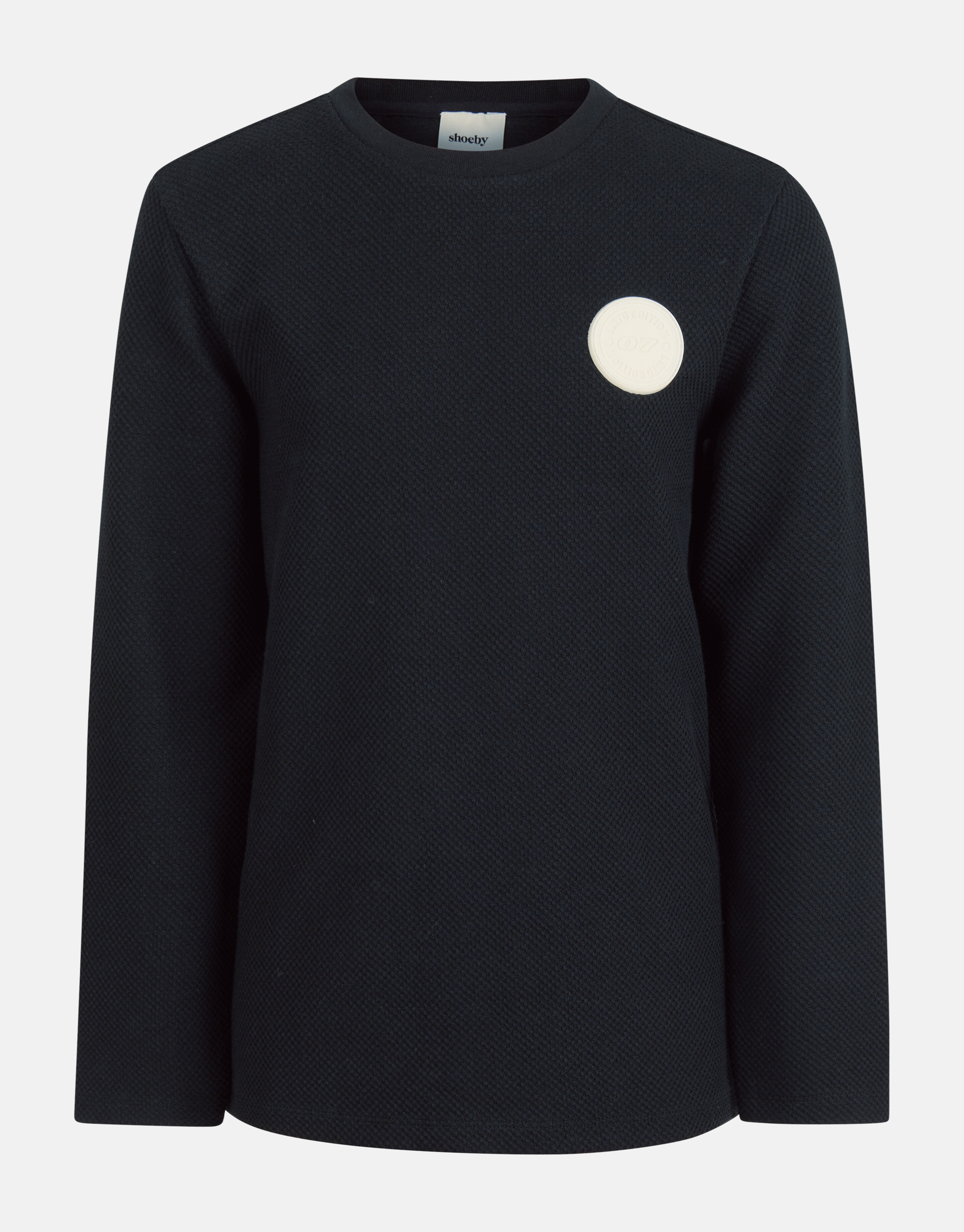 Structuur T-shirt Zwart SHOEBY BOYS