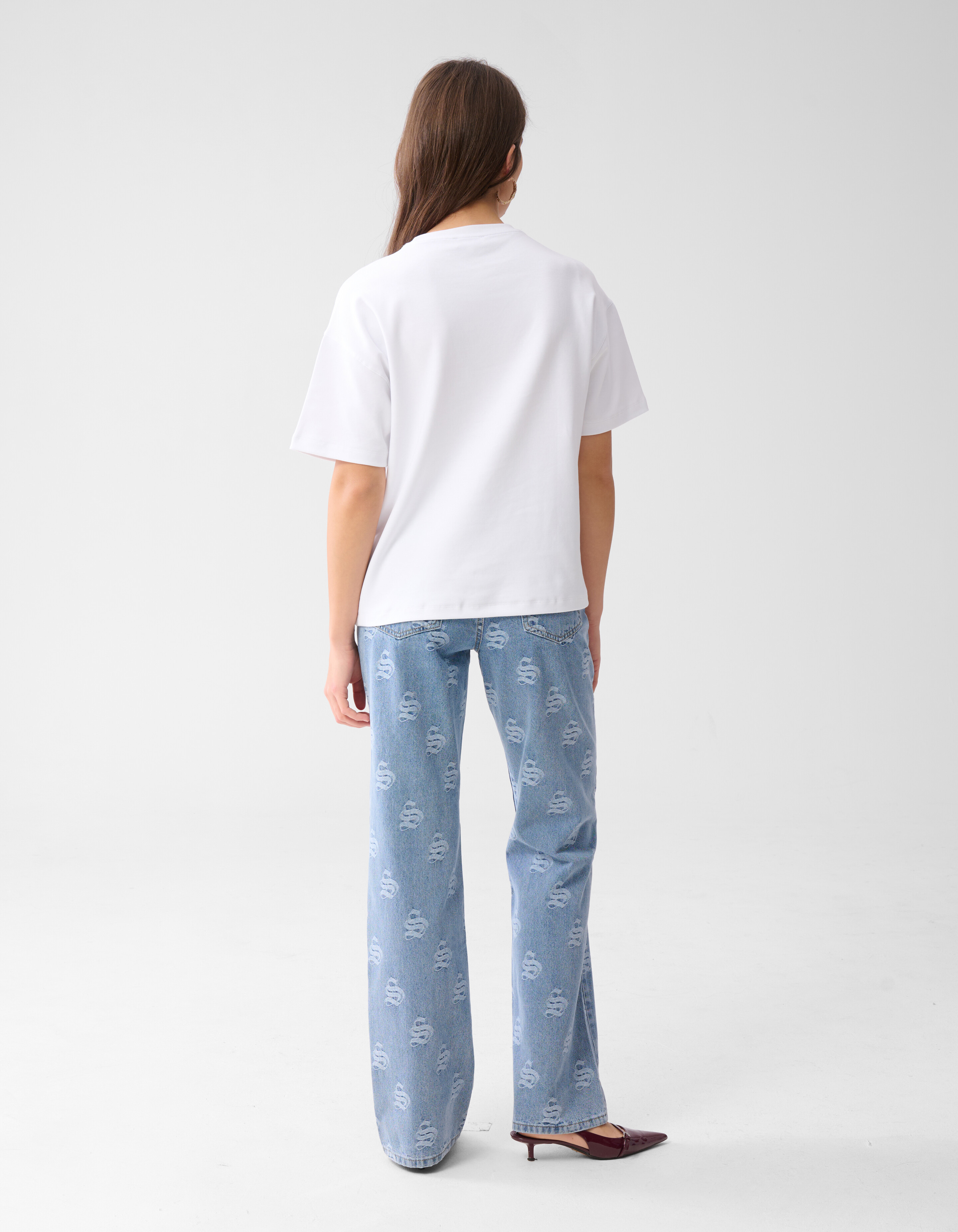 Oversized T-shirt Wit SHOEBY WOMEN