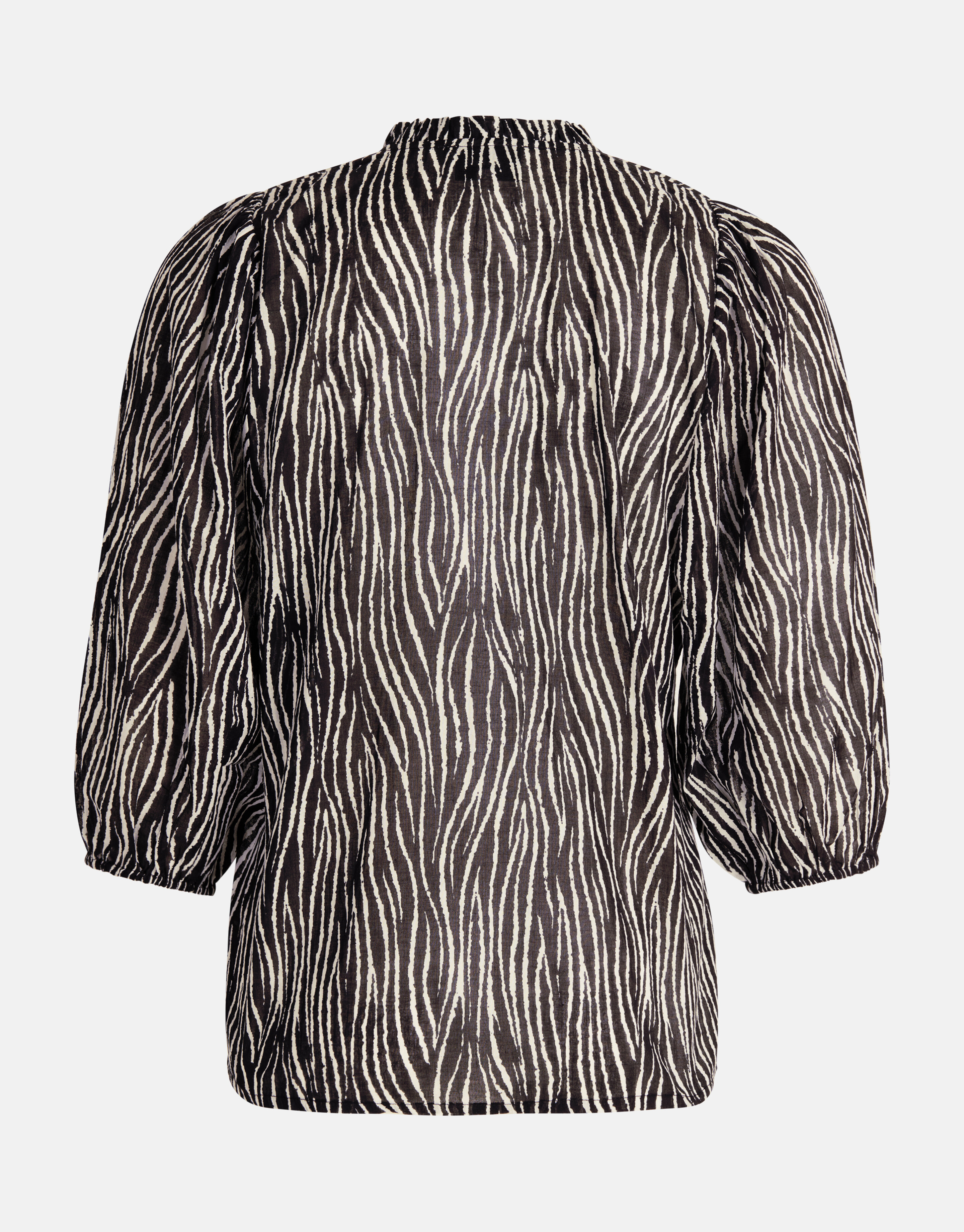 Zebra Voile Blouse Zwart SHOEBY WOMEN