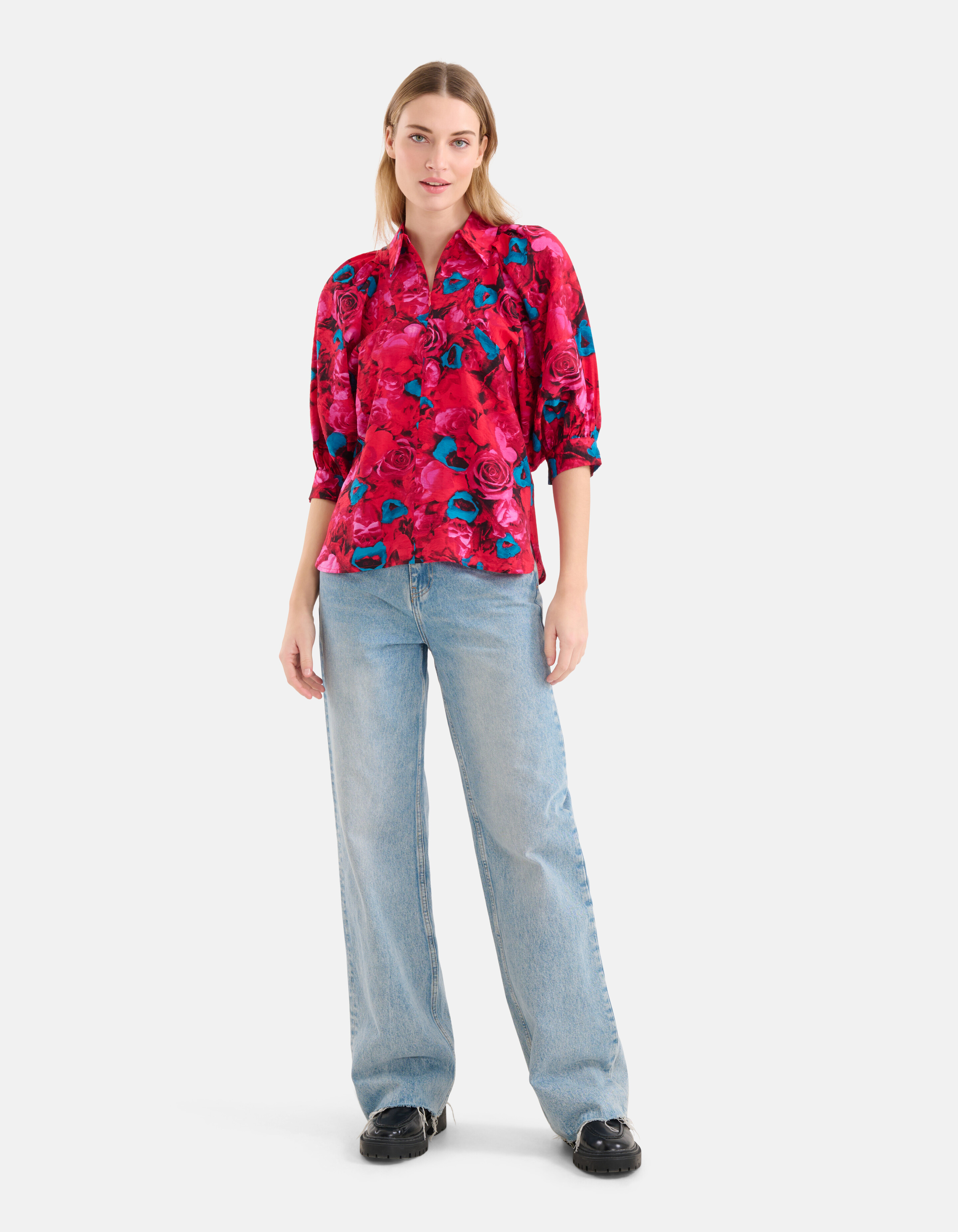 Rozen Blouse Rood SHOEBY WOMEN