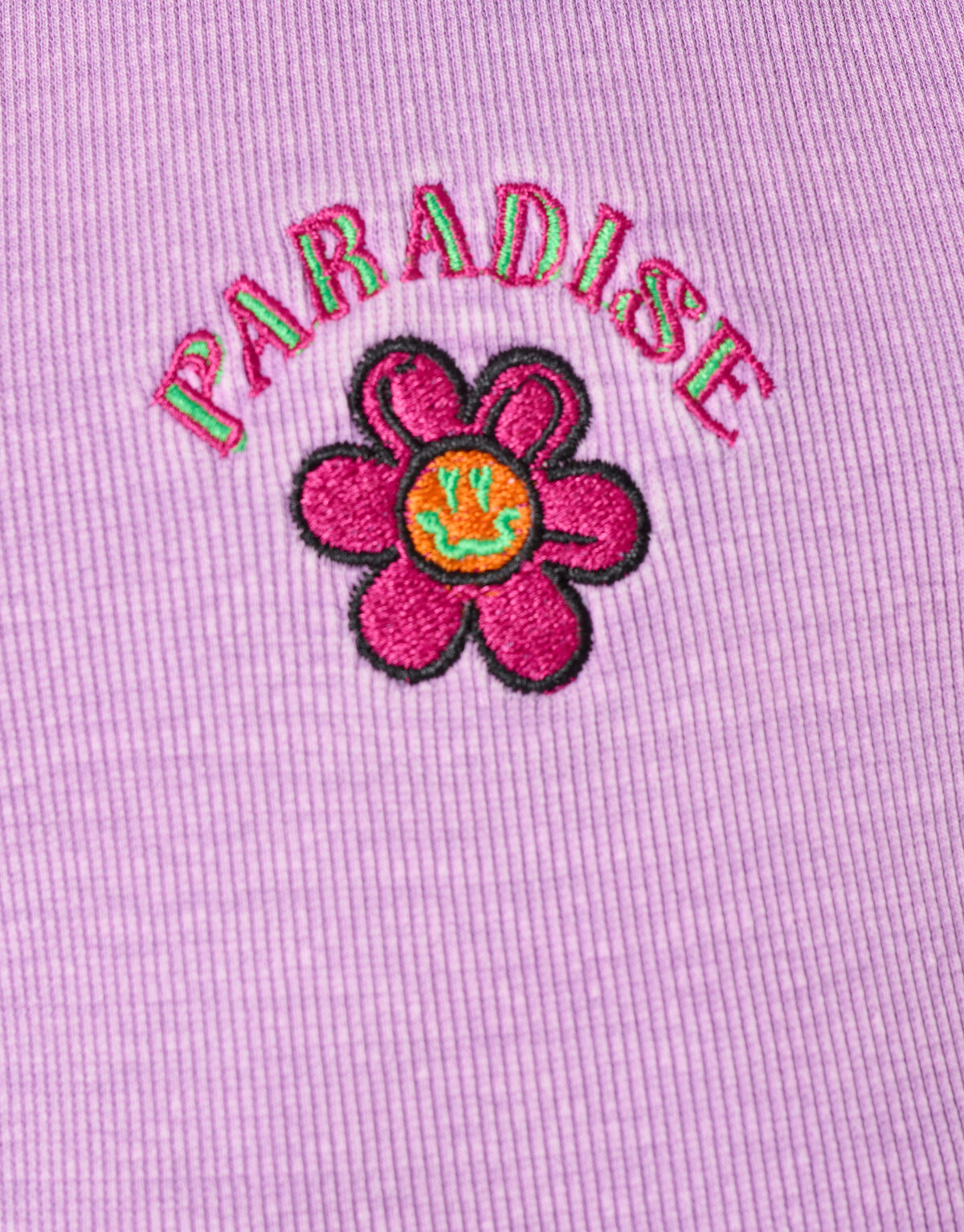 Rib Embroidery Jurk Roze SHOEBY GIRLS