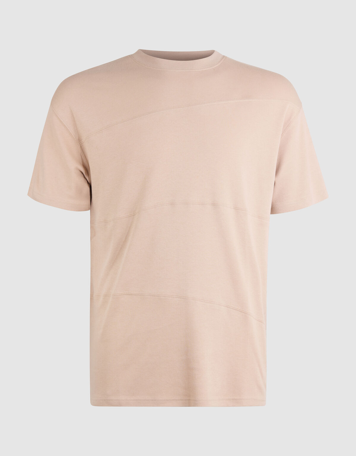 Mixed Lines Artwork T-shirt Zand SHOEBY MEN