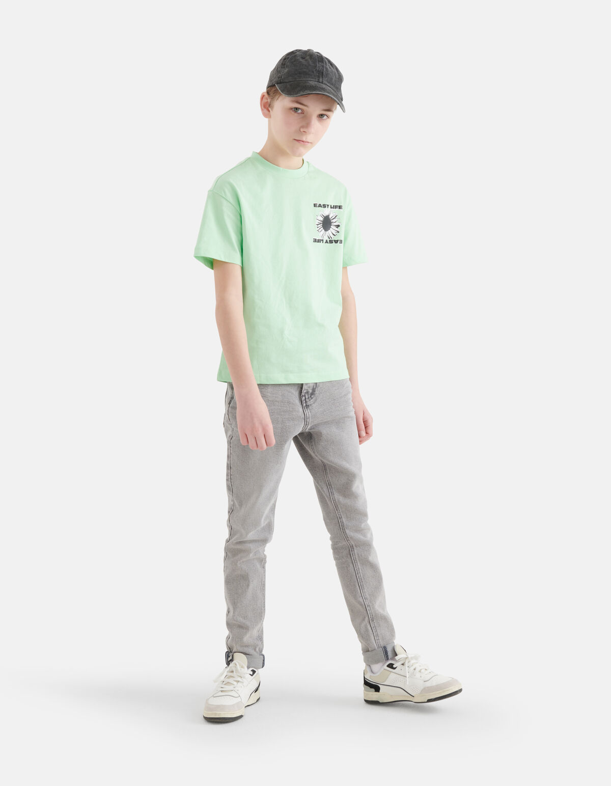 Artwork T-shirt Lichtgroen SHOEBY BOYS