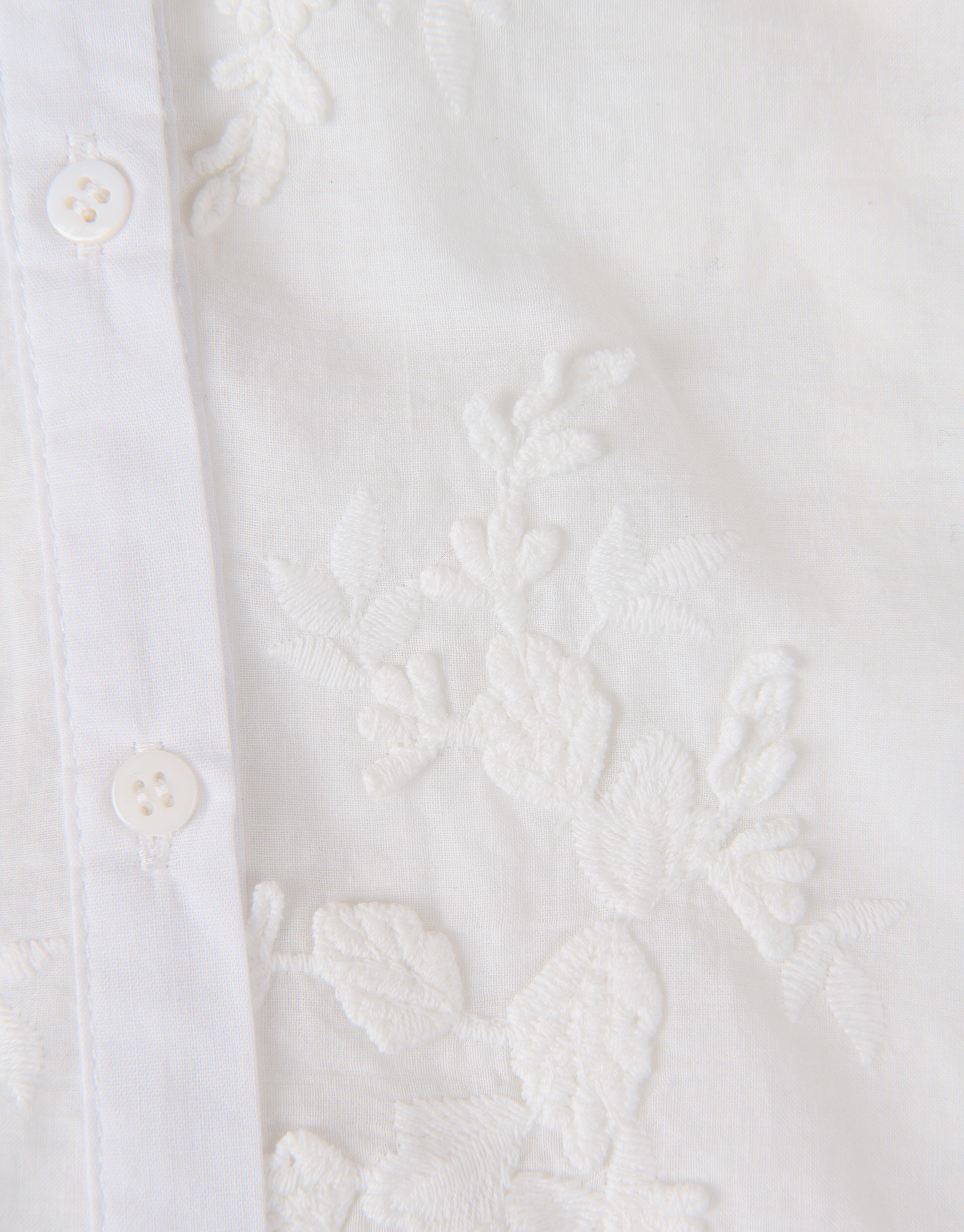 Geborduurde Blouse Wit SHOEBY GIRLS
