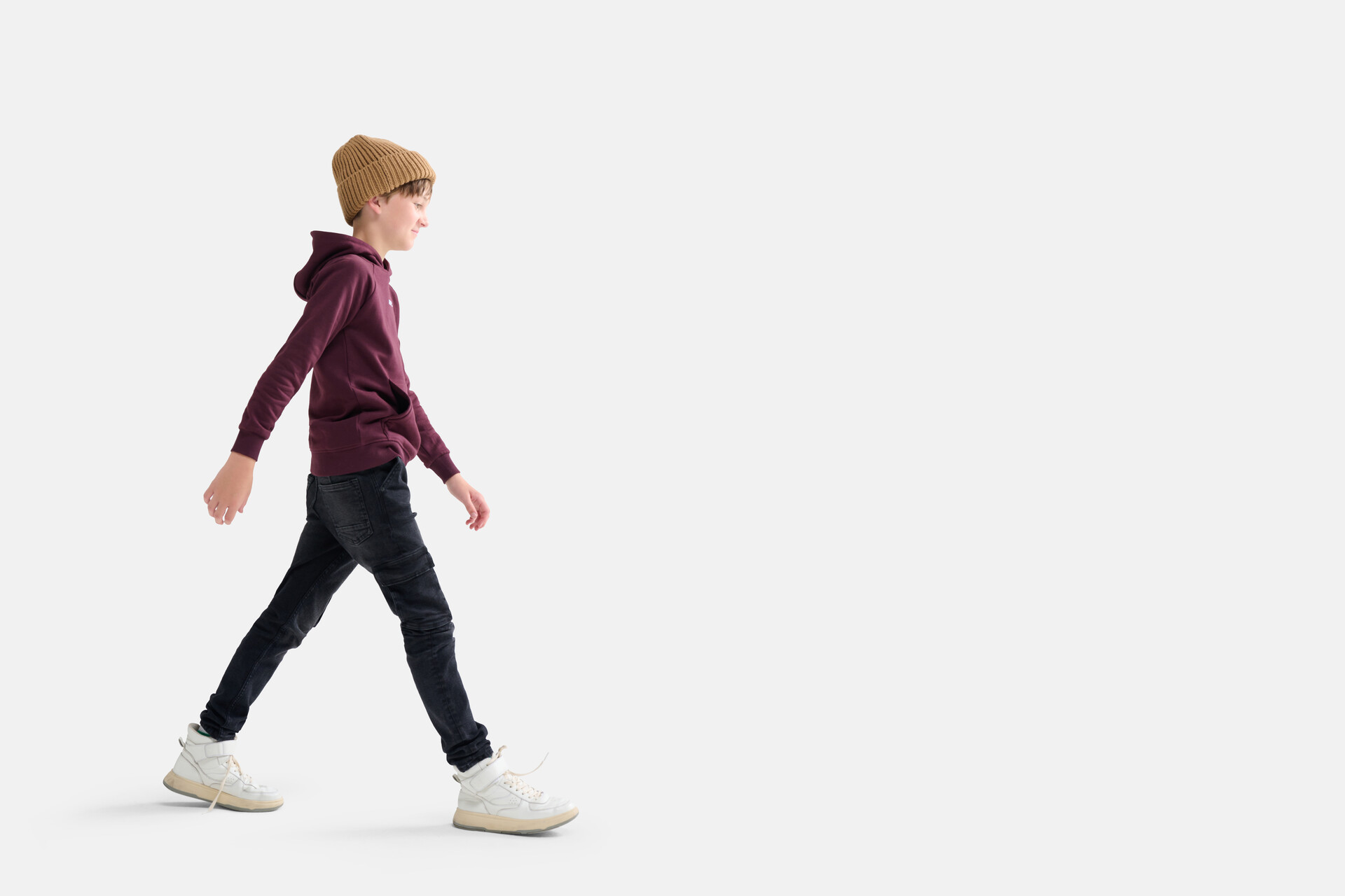 Geborduurde Hoodie Donkerrood SHOEBY BOYS