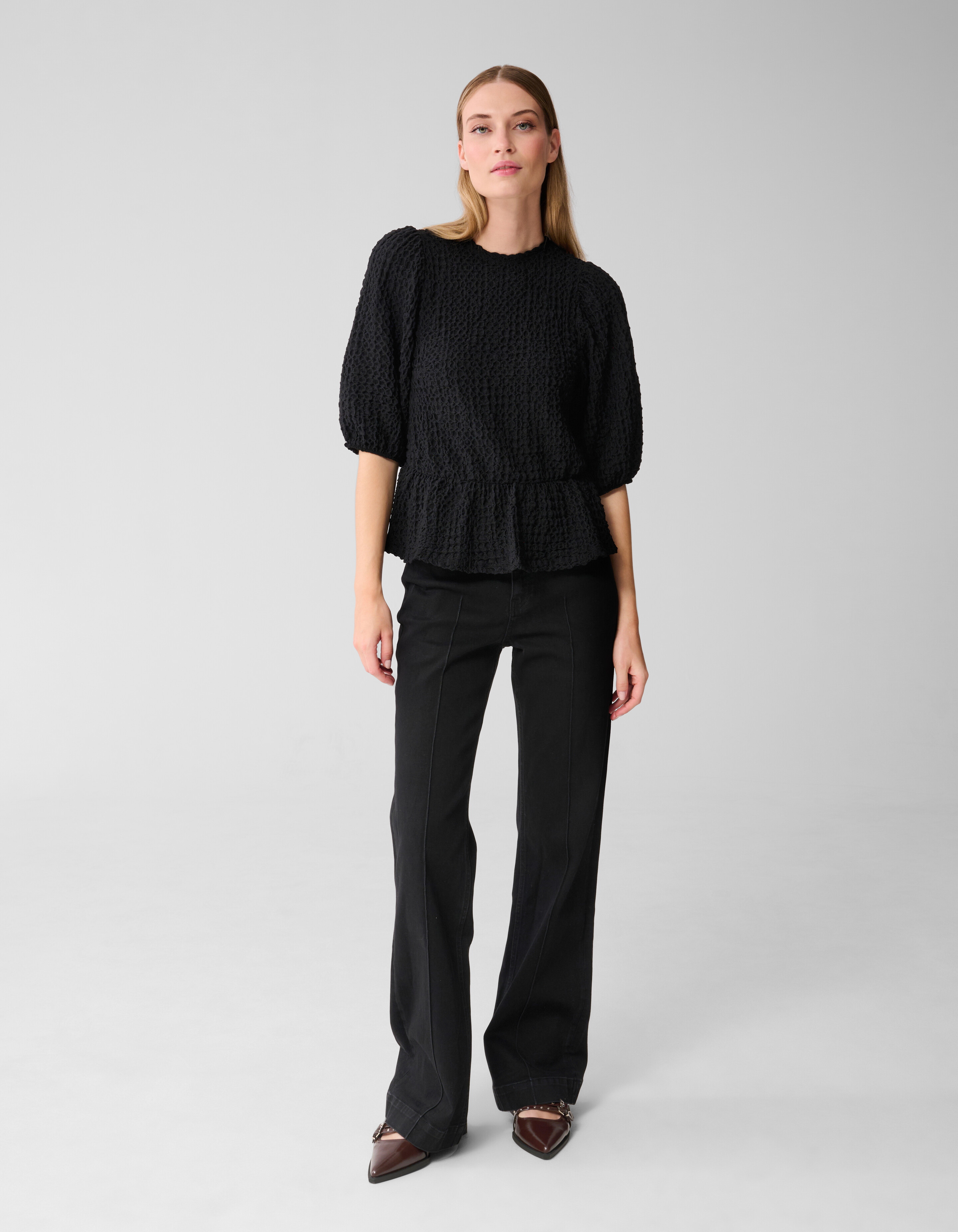 Crinkle Top Zwart SHOEBY WOMEN