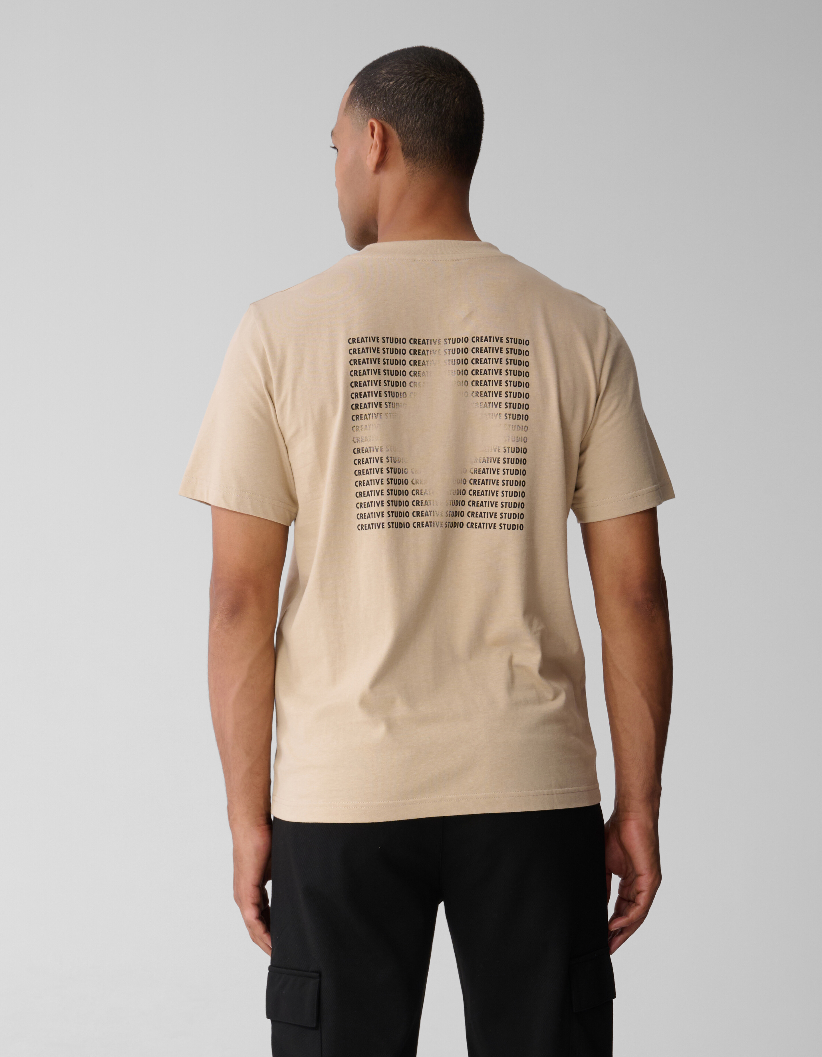 Tekst Artwork T-shirt Zand SHOEBY MEN
