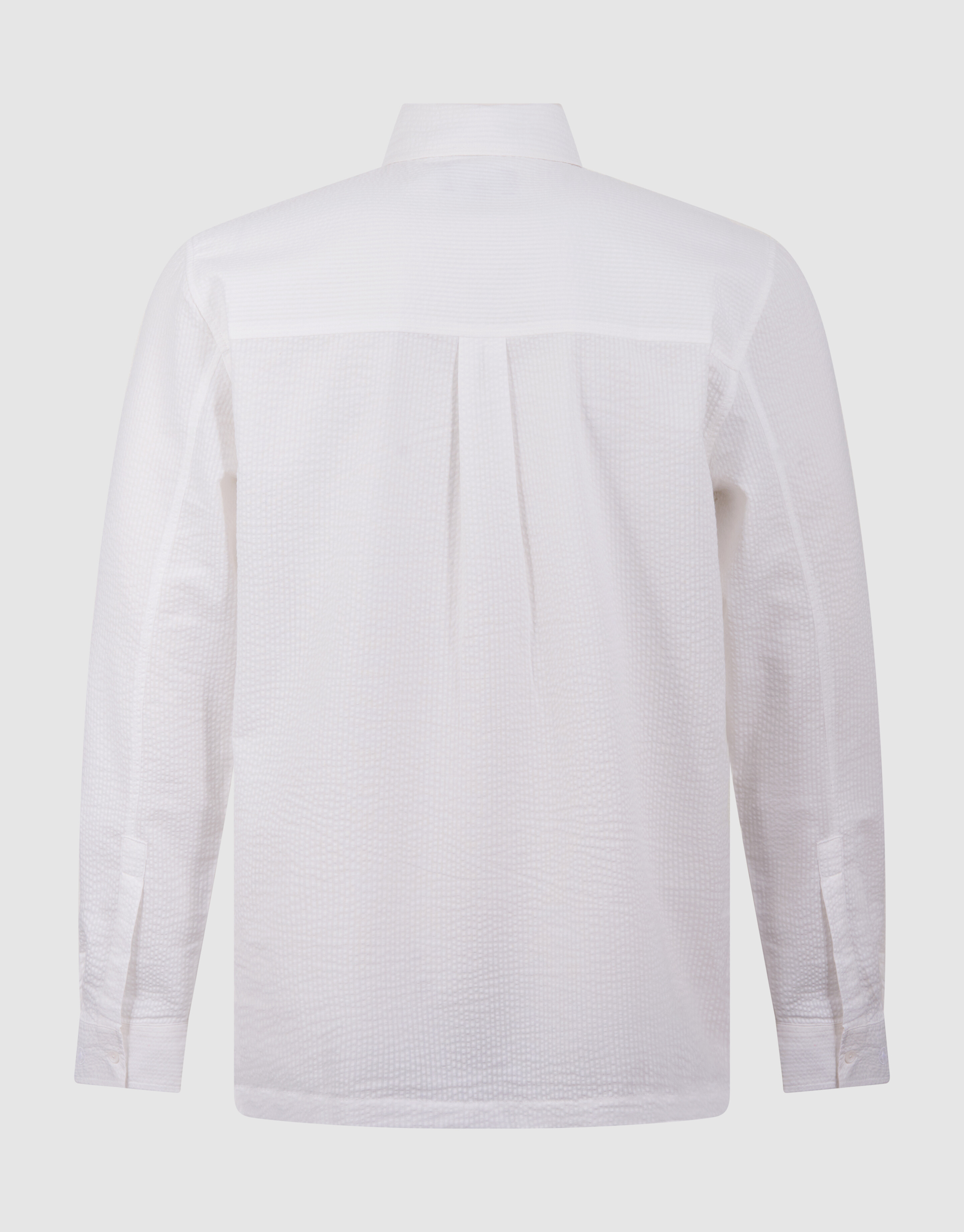 Seersucker Overhemd Wit SHOEBY MEN