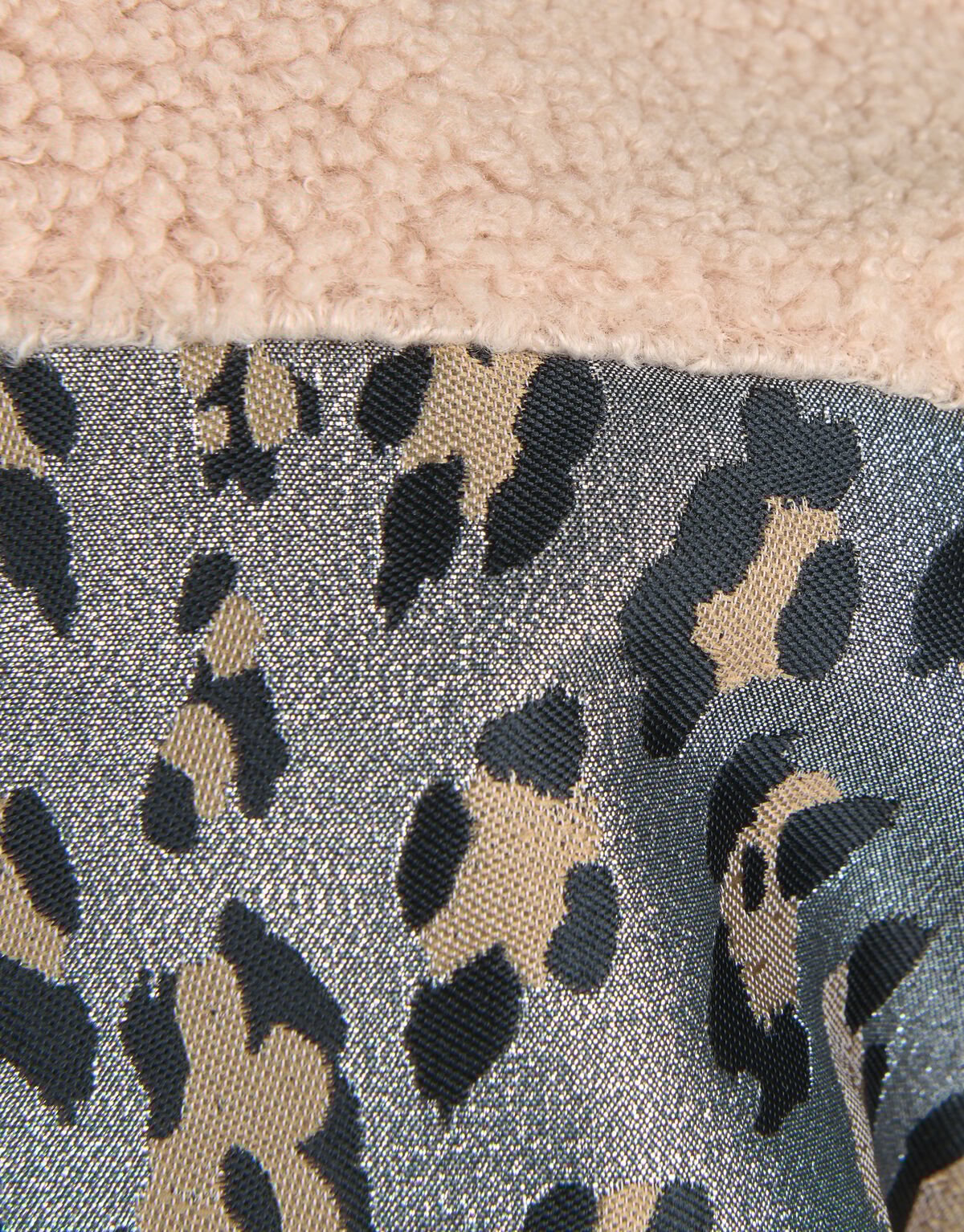 Leopard Teddy Gilet Gebroken Wit SHOEBY GIRLS