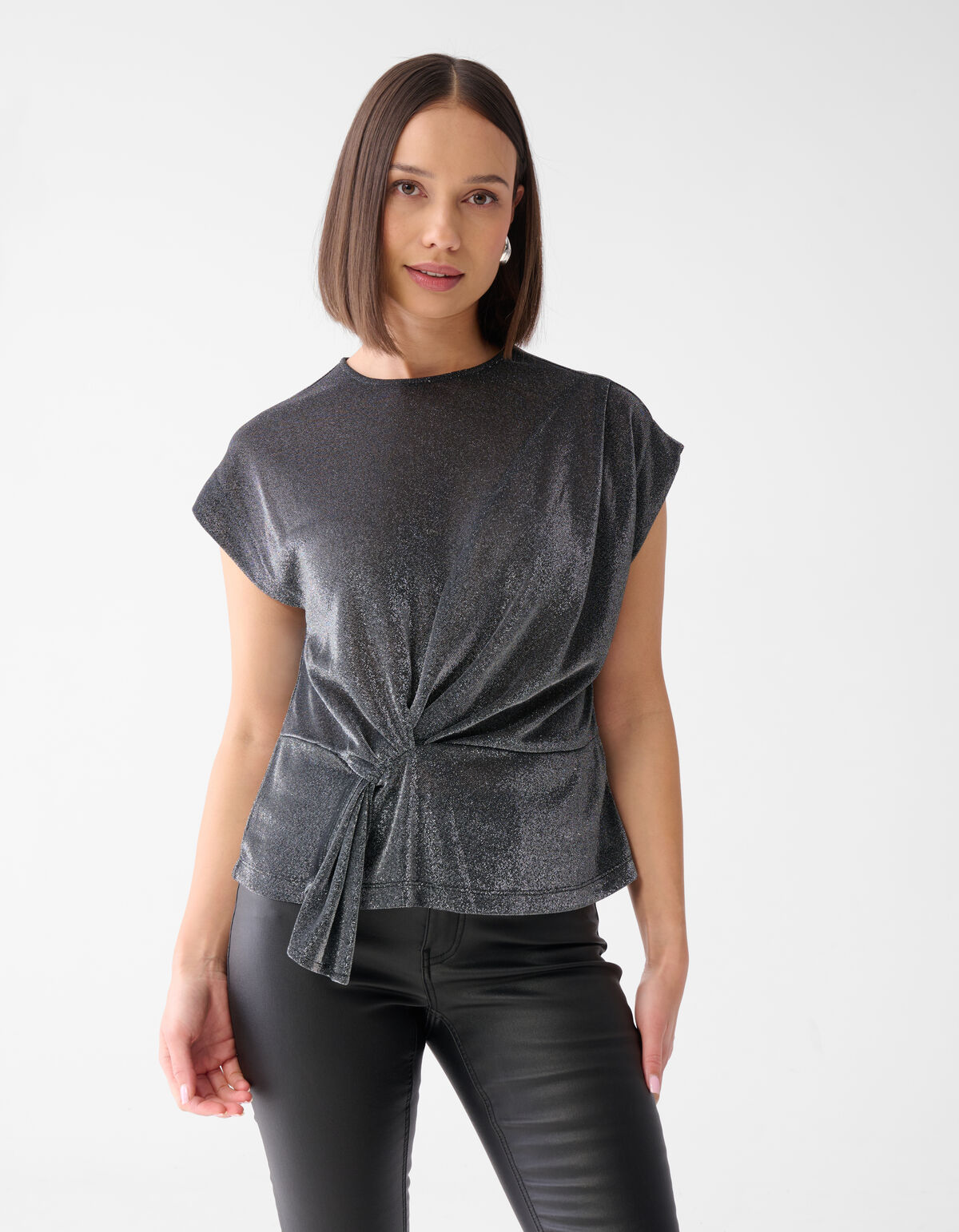 Glitter Waterval Top Grijs SHOEBY WOMEN