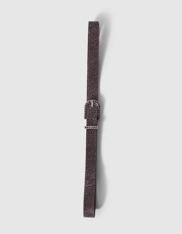 Strass Riem Bruin SHOEBY ACCESSOIRES