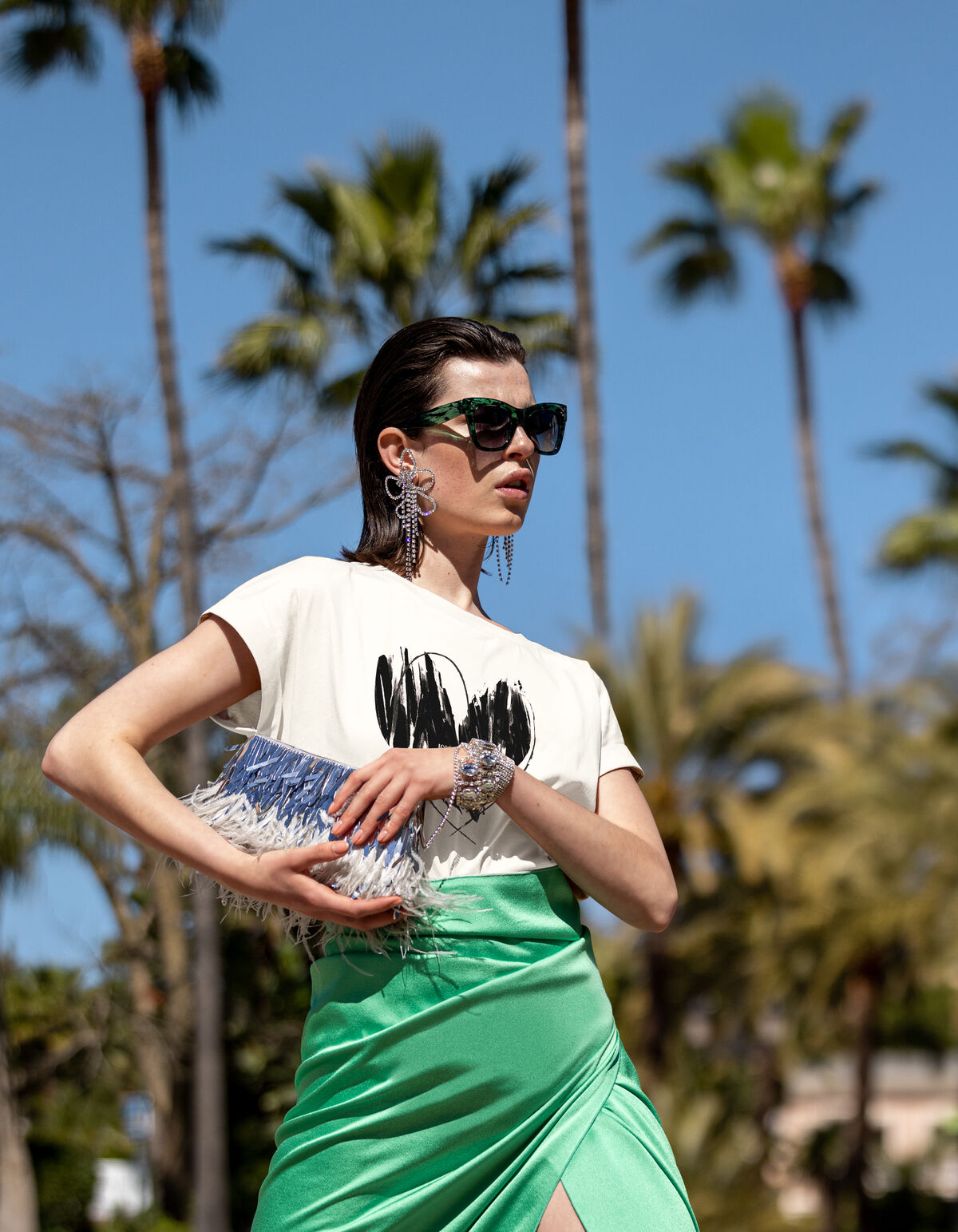 Print T-shirt Gebroken Wit SHOEBY WOMEN