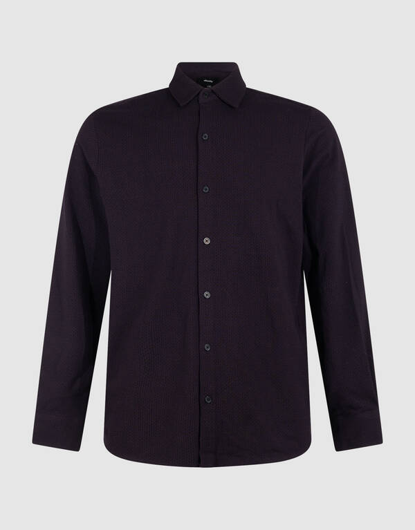 Printed Logo Overhemd Donkerrood SHOEBY MEN