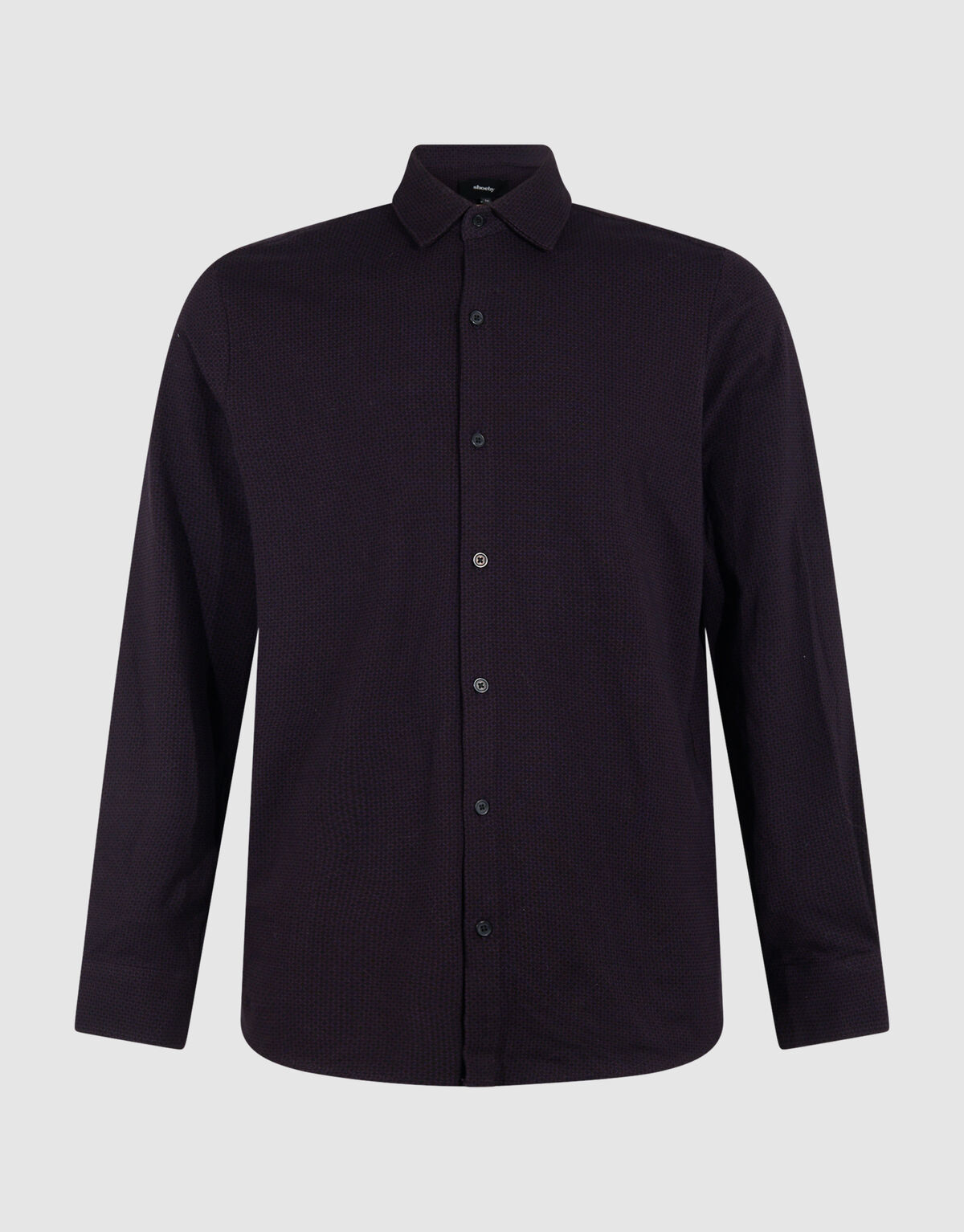 Printed Logo Overhemd Donkerrood SHOEBY MEN