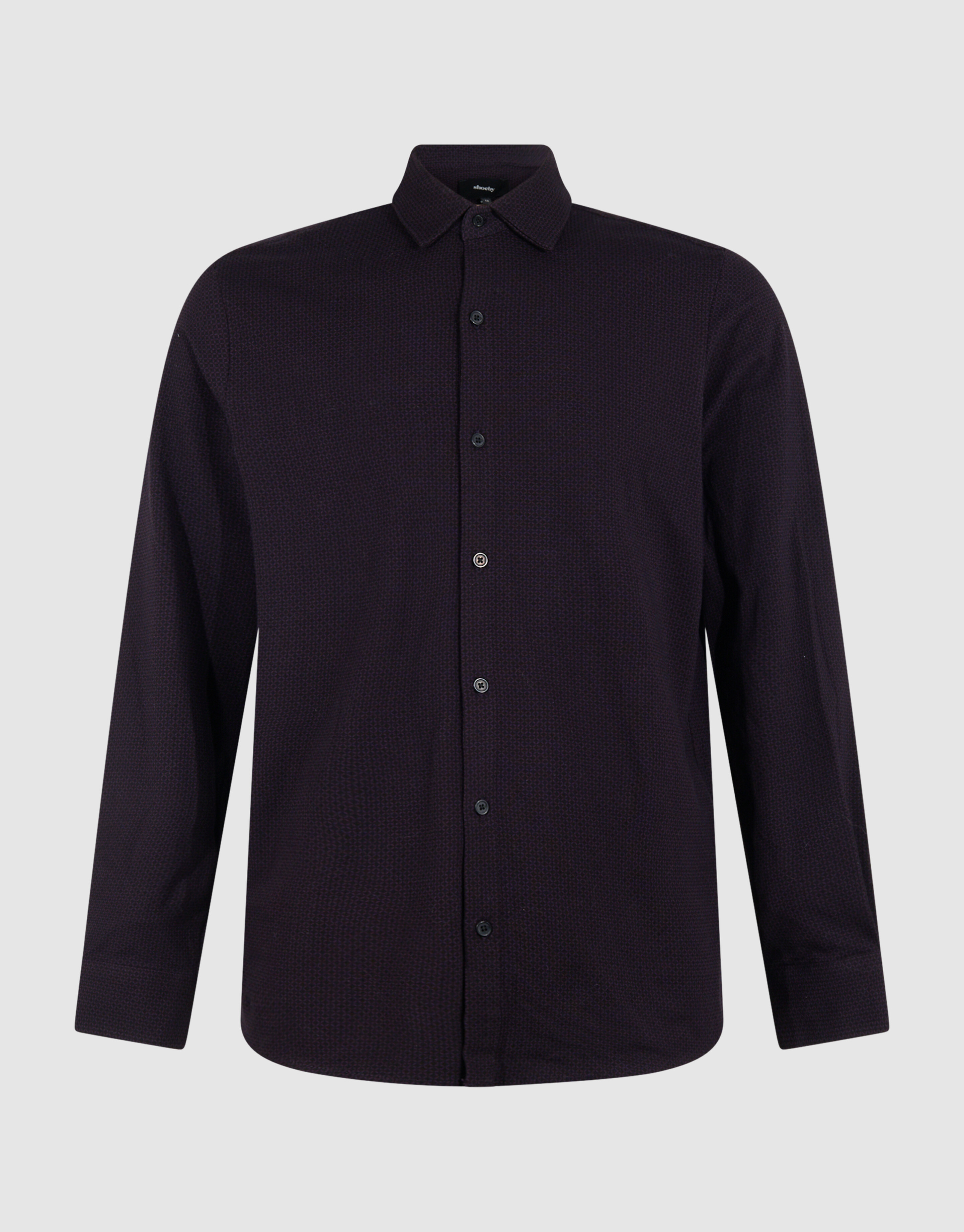 Printed Logo Overhemd Donkerrood SHOEBY MEN