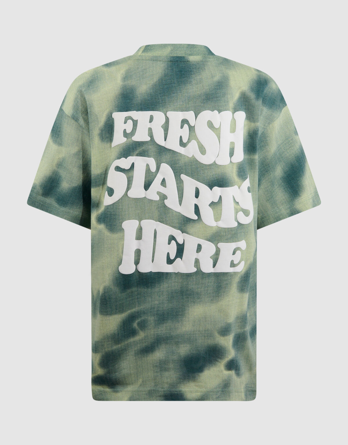 Printed Relaxed T-shirt Groen SHOEBY BOYS