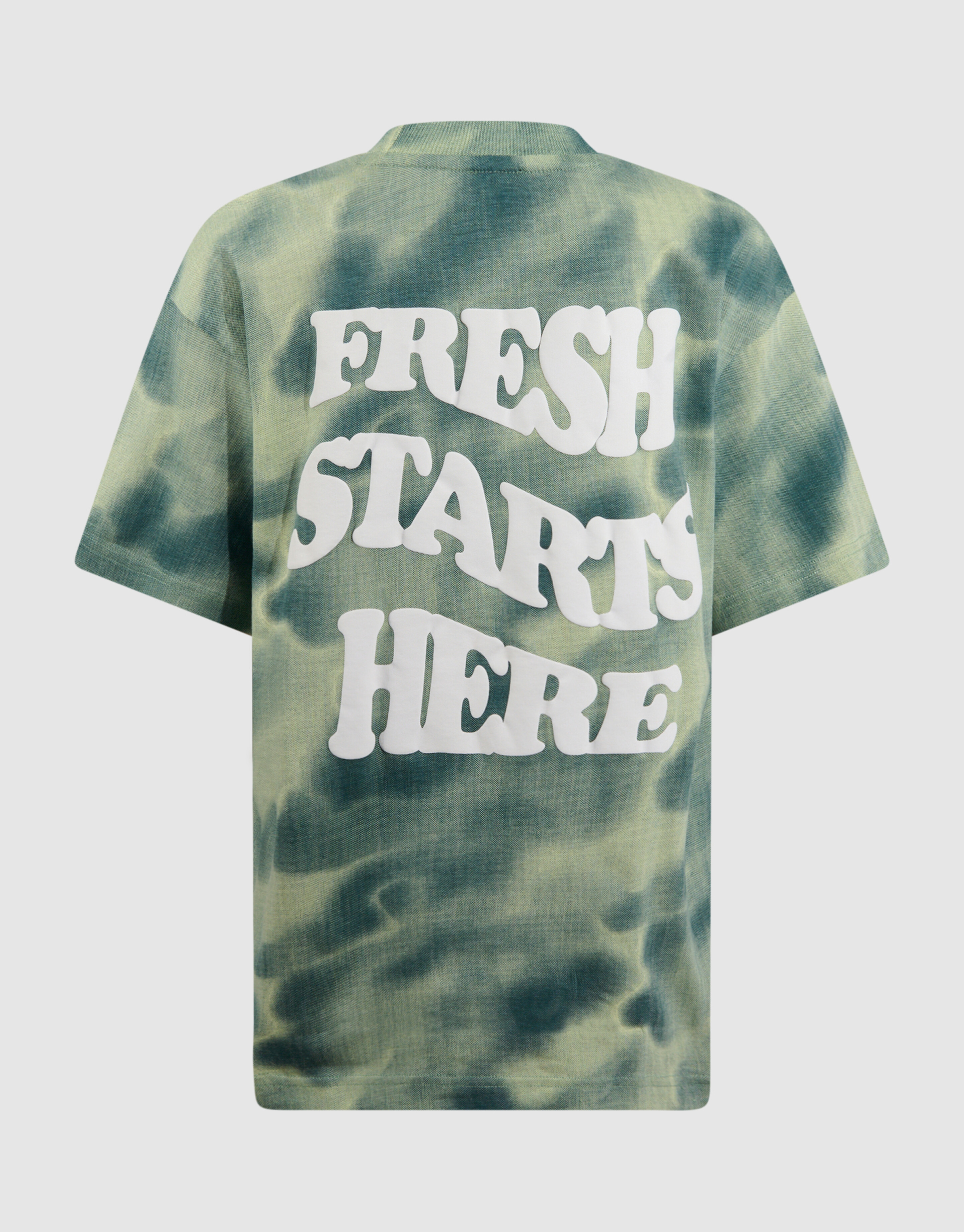 Printed Relaxed T-shirt Groen SHOEBY BOYS