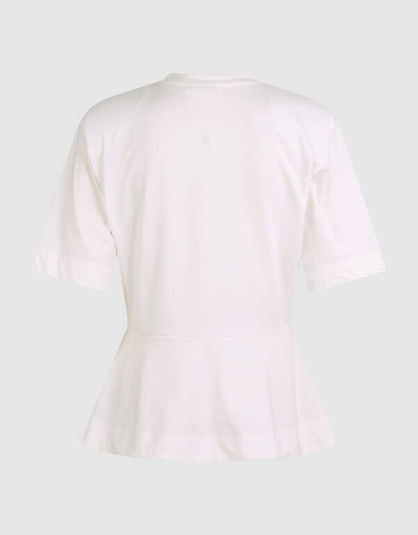 Peplum T-shirt Wit SHOEBY WOMEN