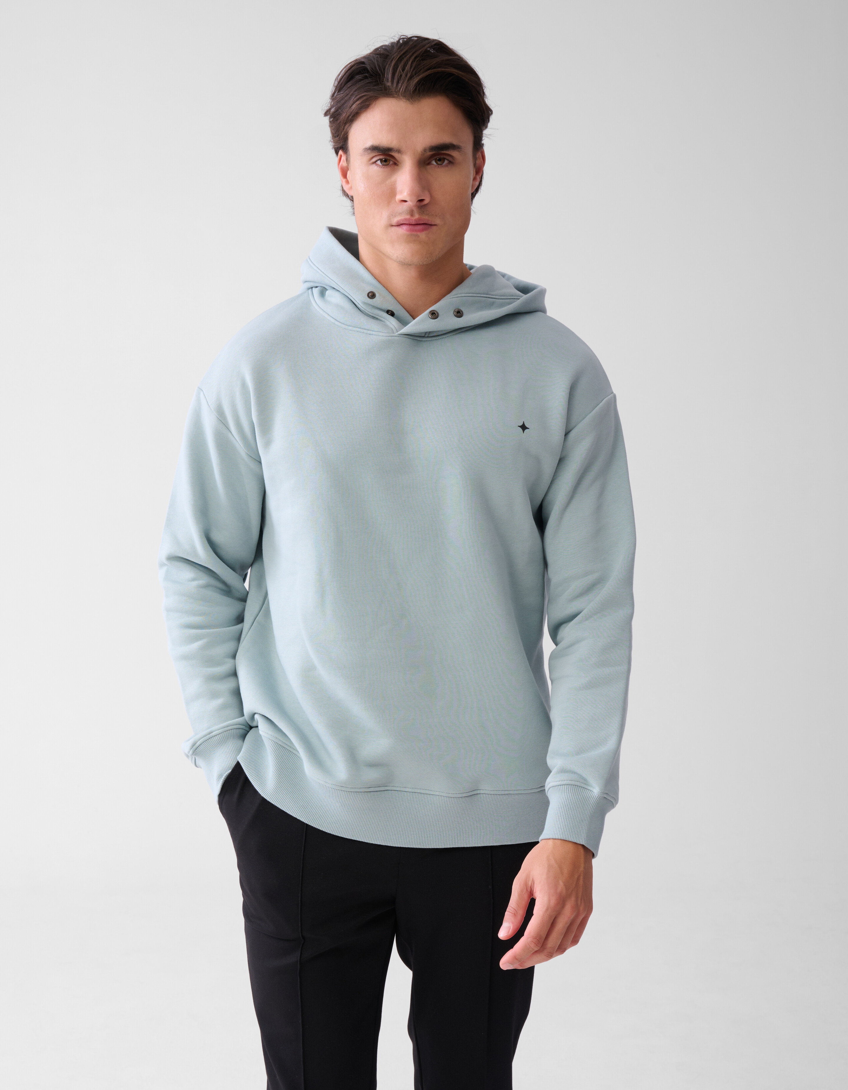 Relaxed Fit Hoodie Lichtgroen SHOEBY MEN