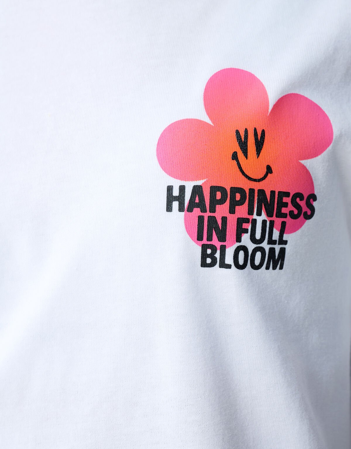 Happiness Artwork T-shirt Wit SHOEBY GIRLS