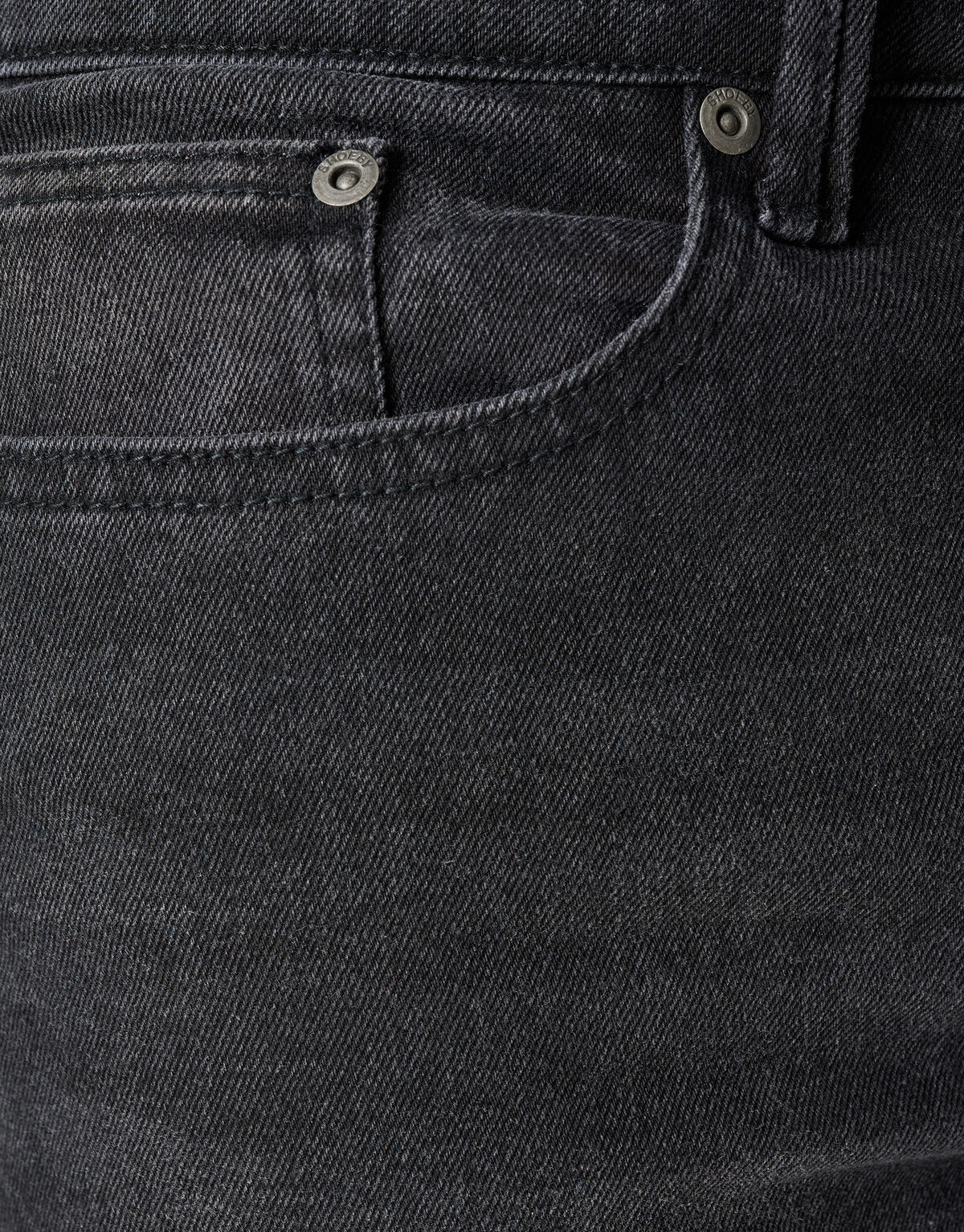 Washed Tapered Fit Jeans Zwart L32 SHOEBY MEN