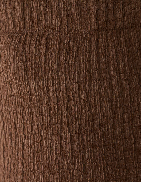 Crinkle Maxi Rok Bruin SHOEBY WOMEN