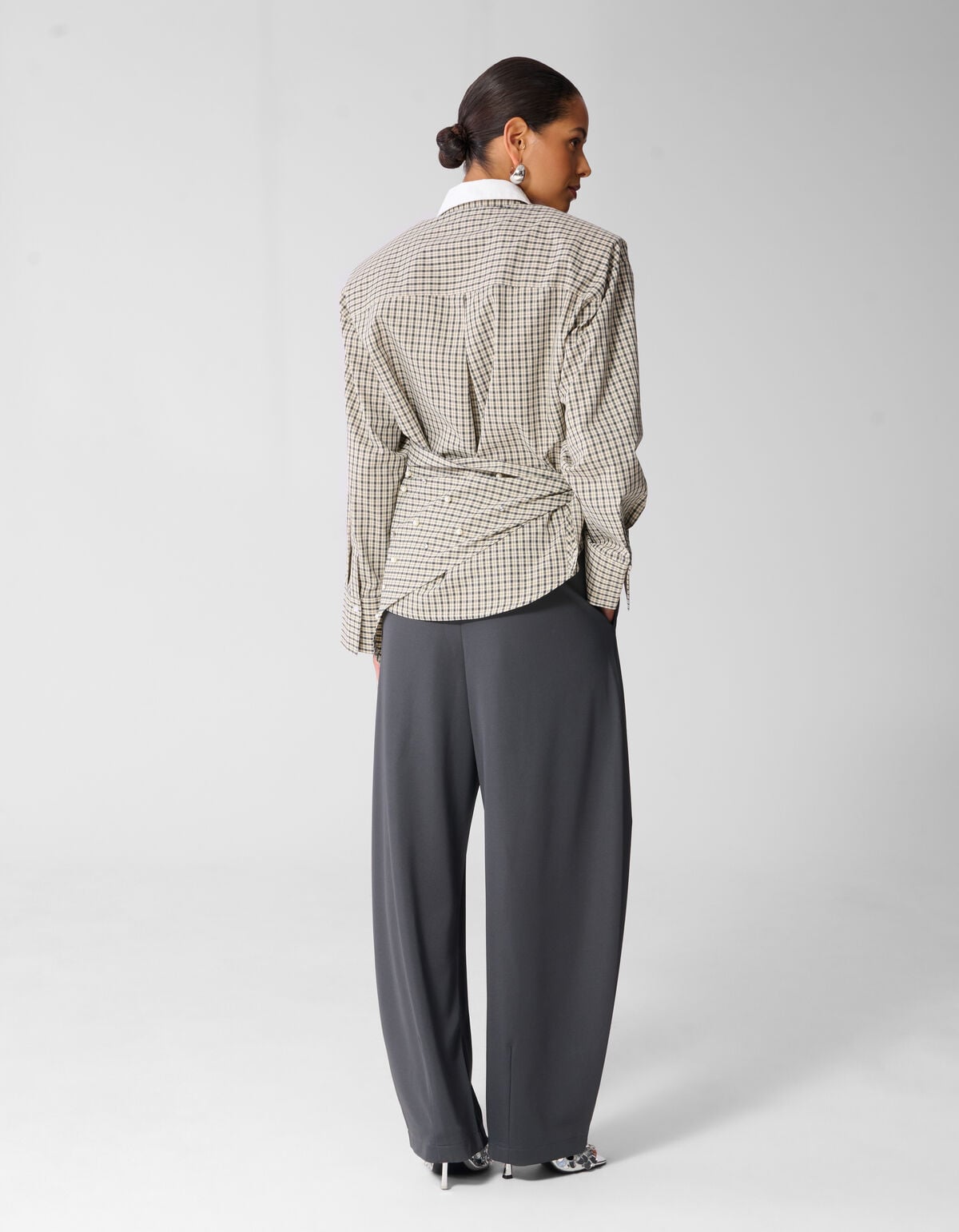 Sporty Basic Barrel Fit Joggerbroek Donkergrijs SHOEBY WOMEN
