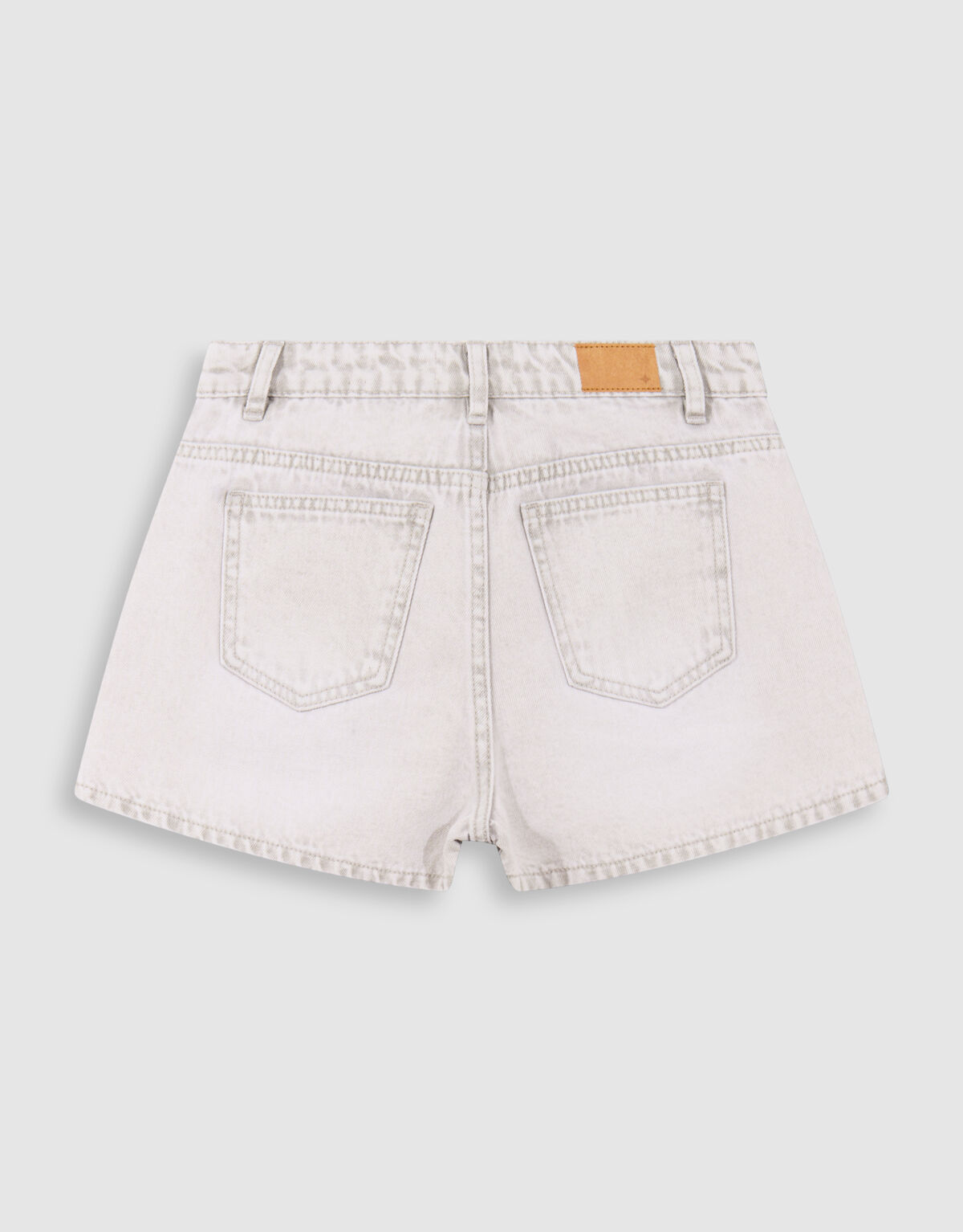 Basis Denim Short Lichtgrijs SHOEBY GIRLS