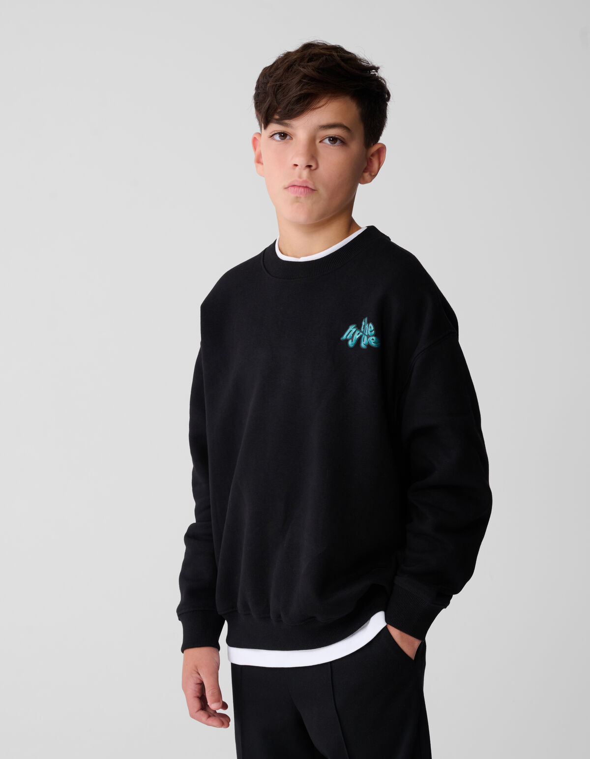 Change Artwork Sweater Zwart SHOEBY BOYS