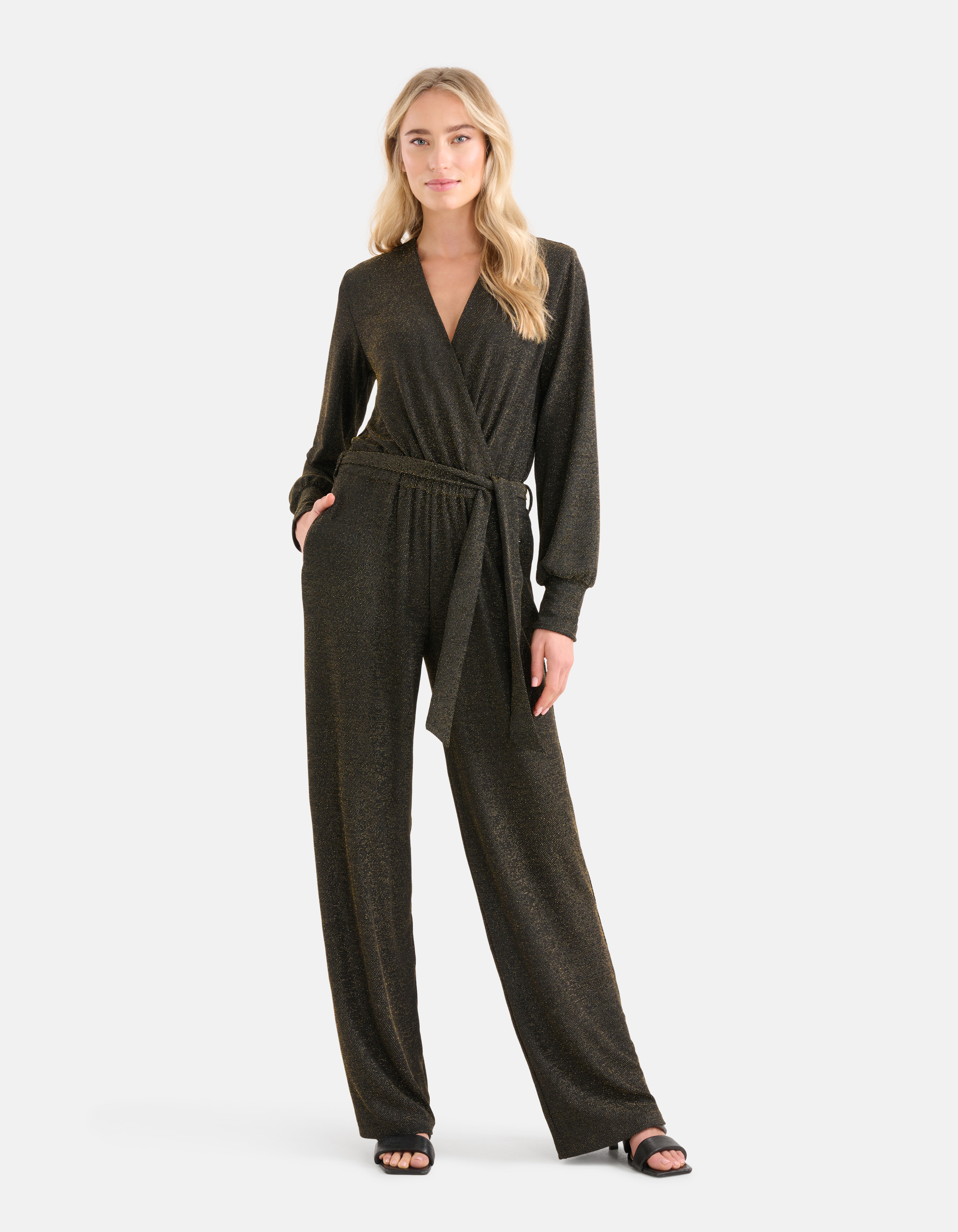 Lurex Jumpsuit Zwart By Nicolette Shoeby