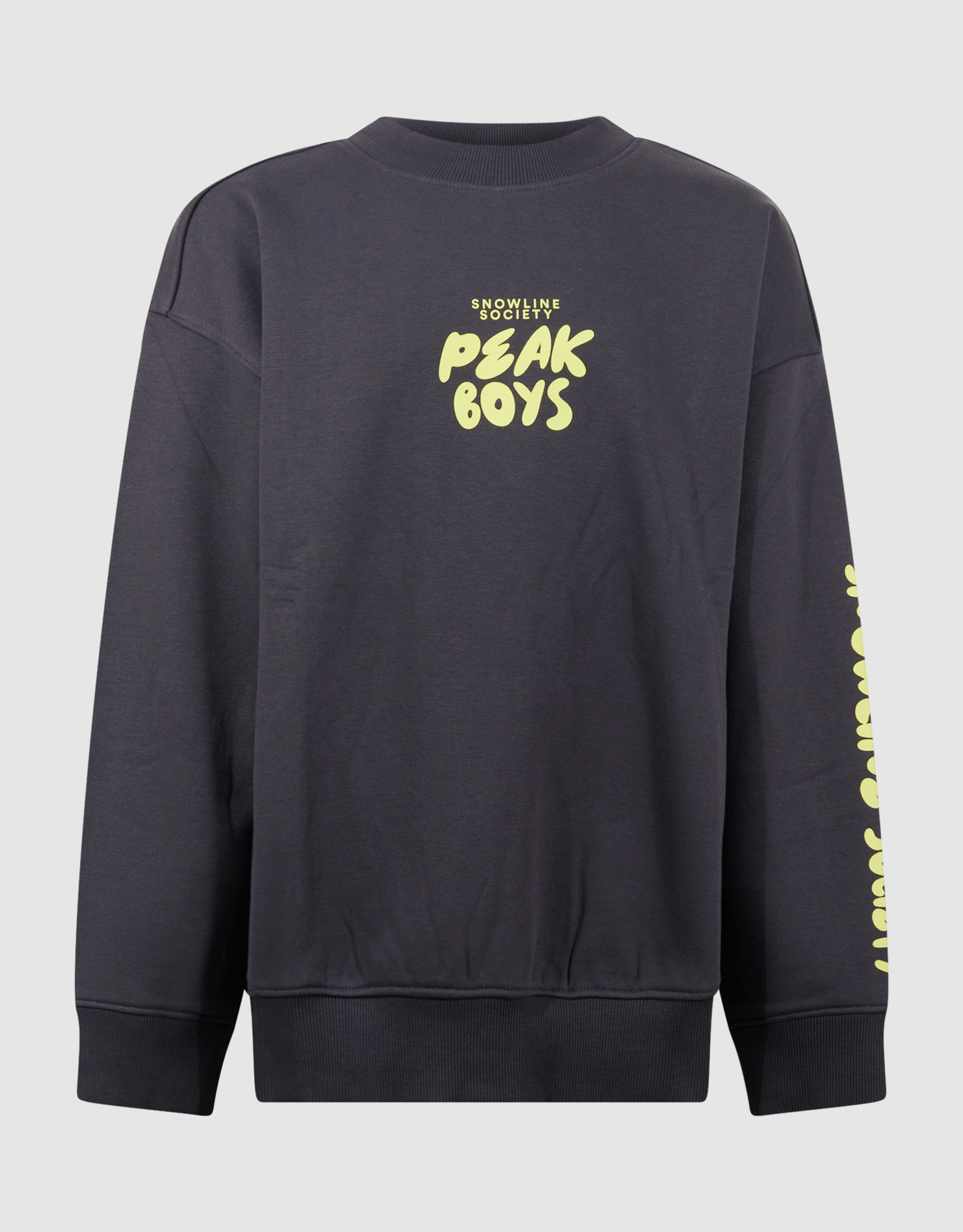 Peak Artwork Sweater Donkergrijs SHOEBY BOYS