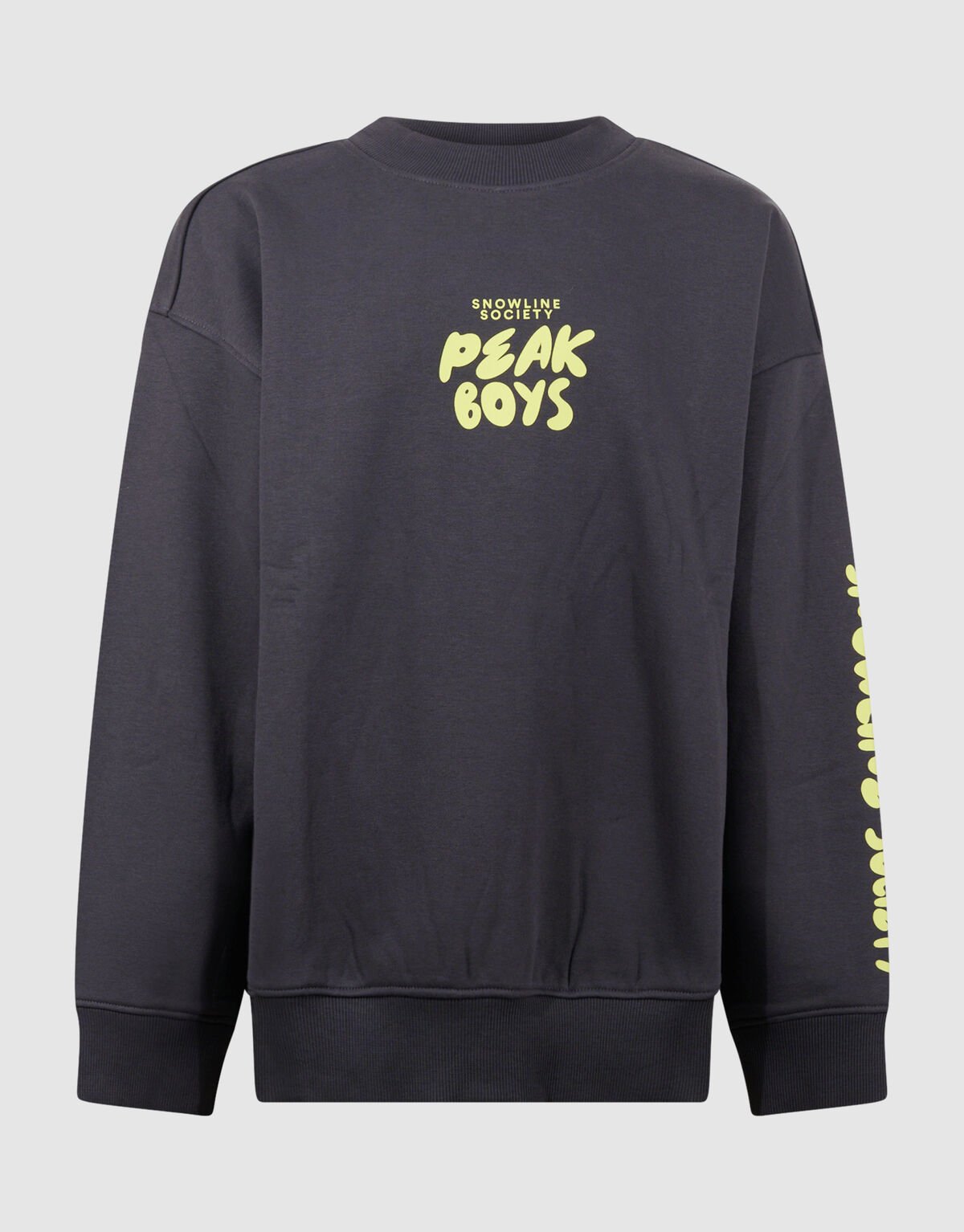 Peak Artwork Sweater Donkergrijs SHOEBY BOYS