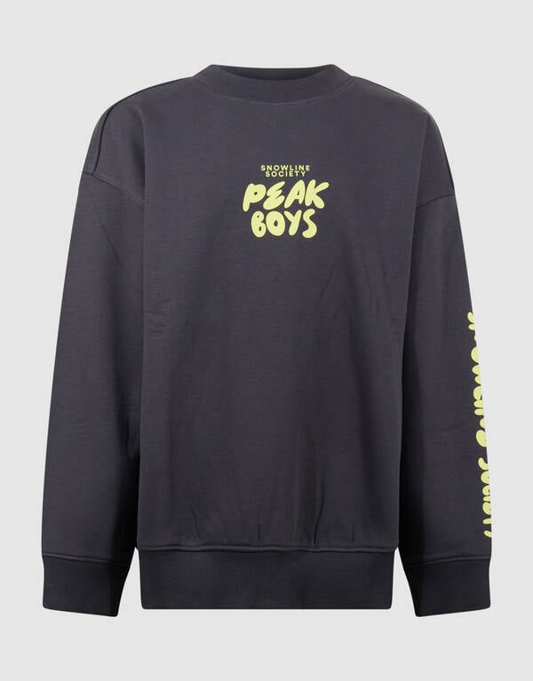 Peak Artwork Sweater Donkergrijs SHOEBY BOYS